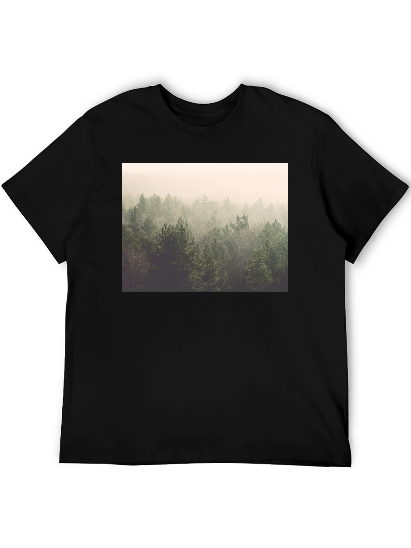 Forest Graphic Black T-Shirt