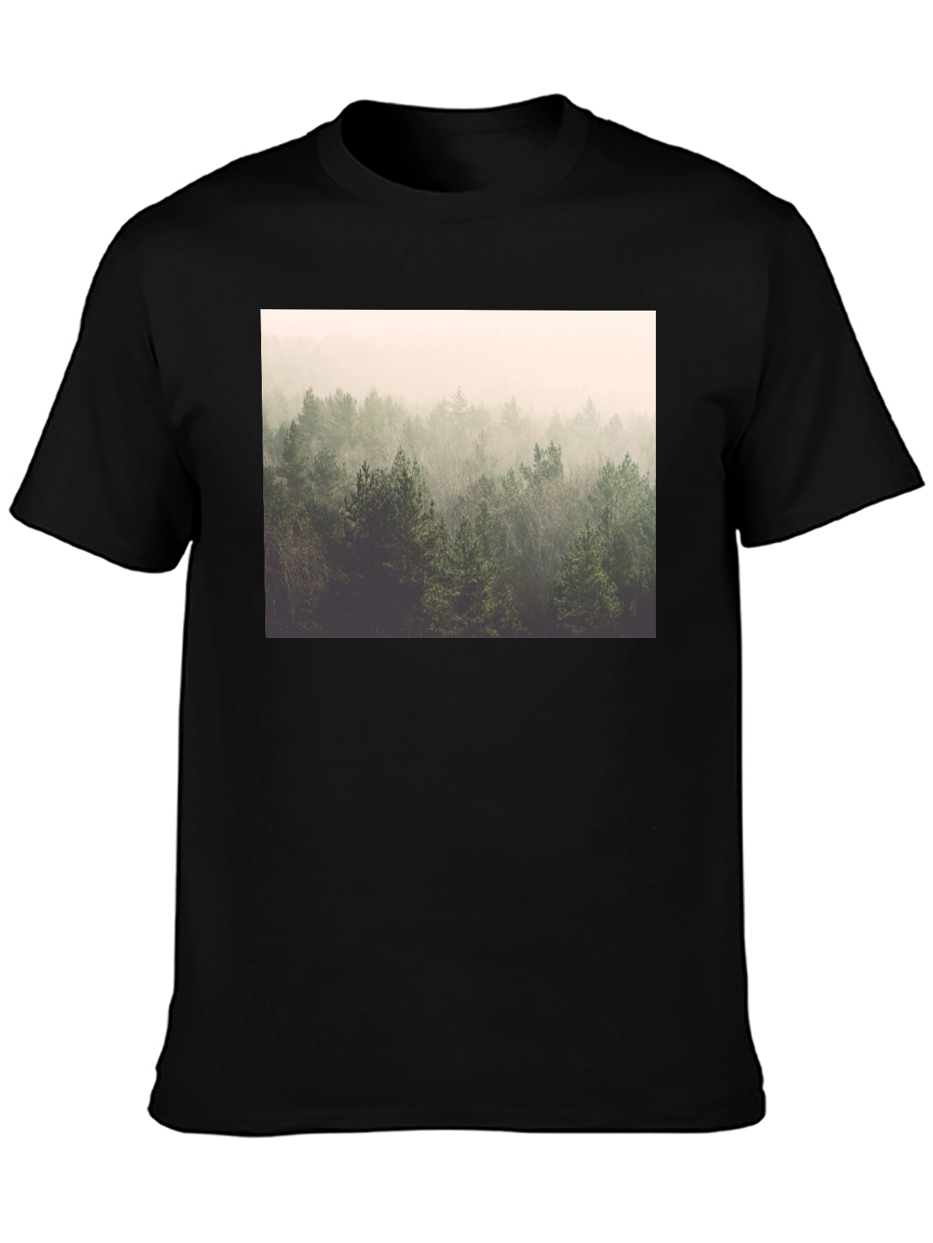Forest Graphic Black T-Shirt