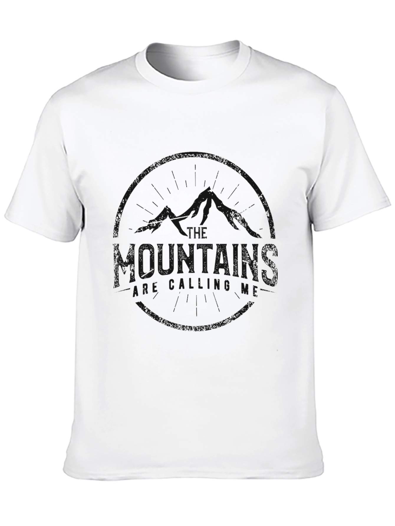 Mens Solid Black Casual Short Sleeve T-Shirt