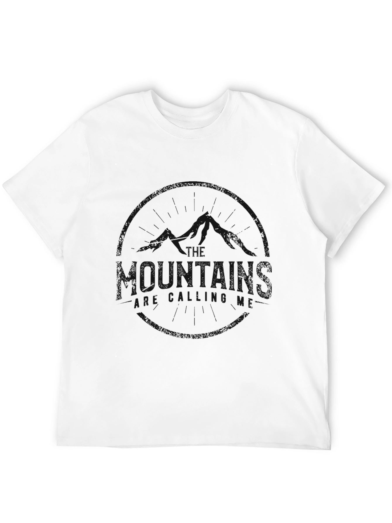 Mens Solid Black Casual Short Sleeve T-Shirt