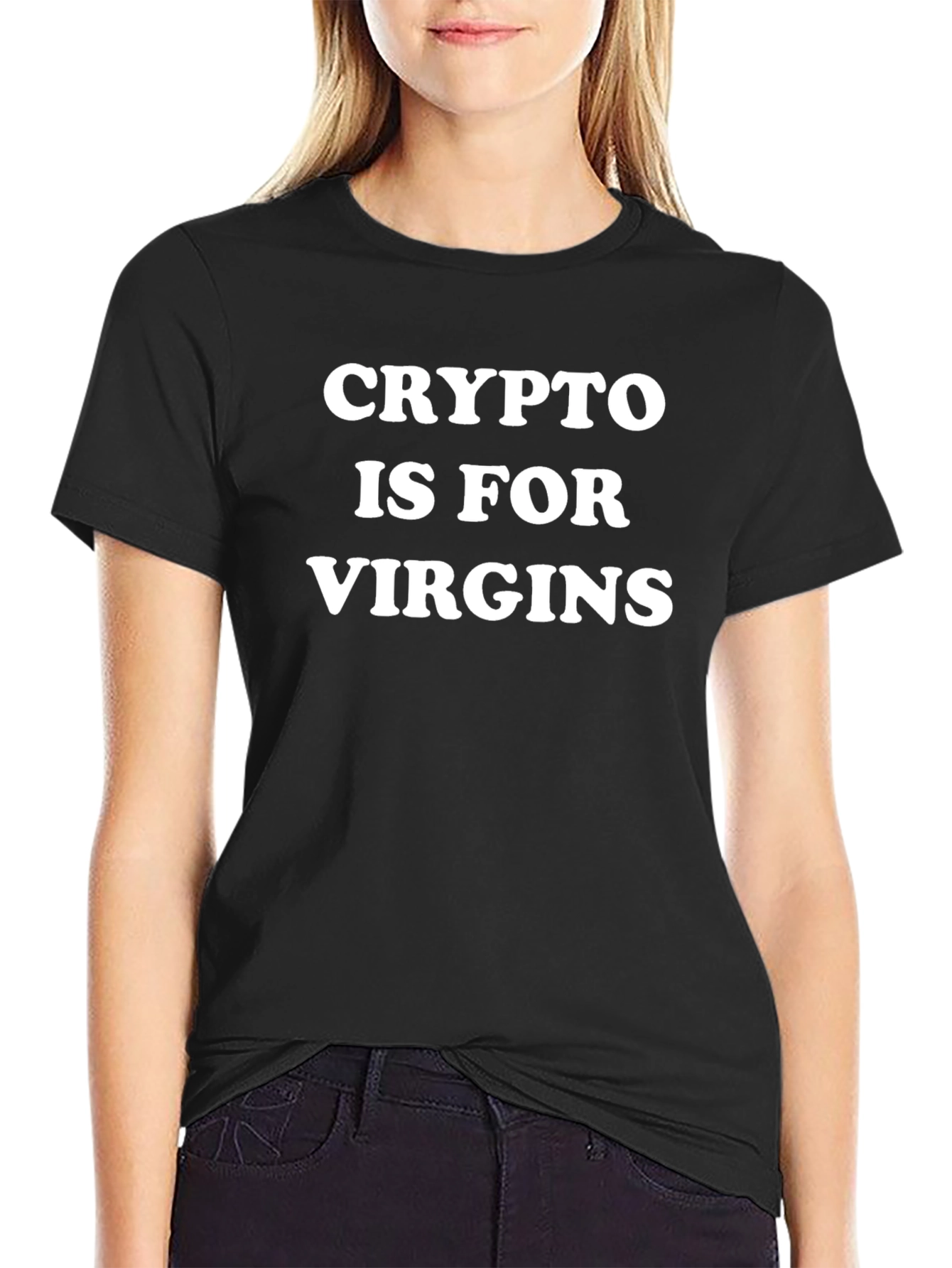 Crypto Is For Virgins T-Shirt - Statement Tee