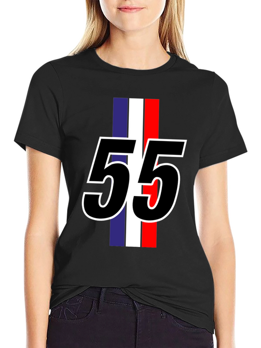 Retro Racer Tee - Number 55 French Flag