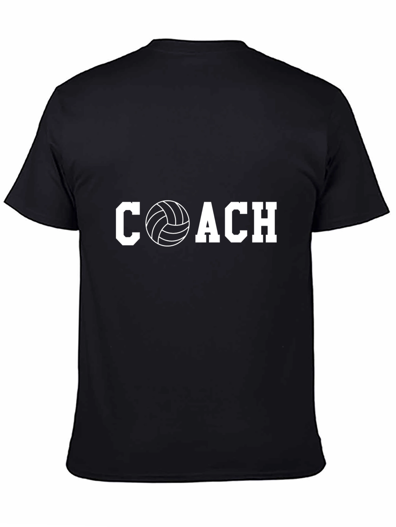Volleyball Coach T-Shirt - Sporty Crew Neck Tee