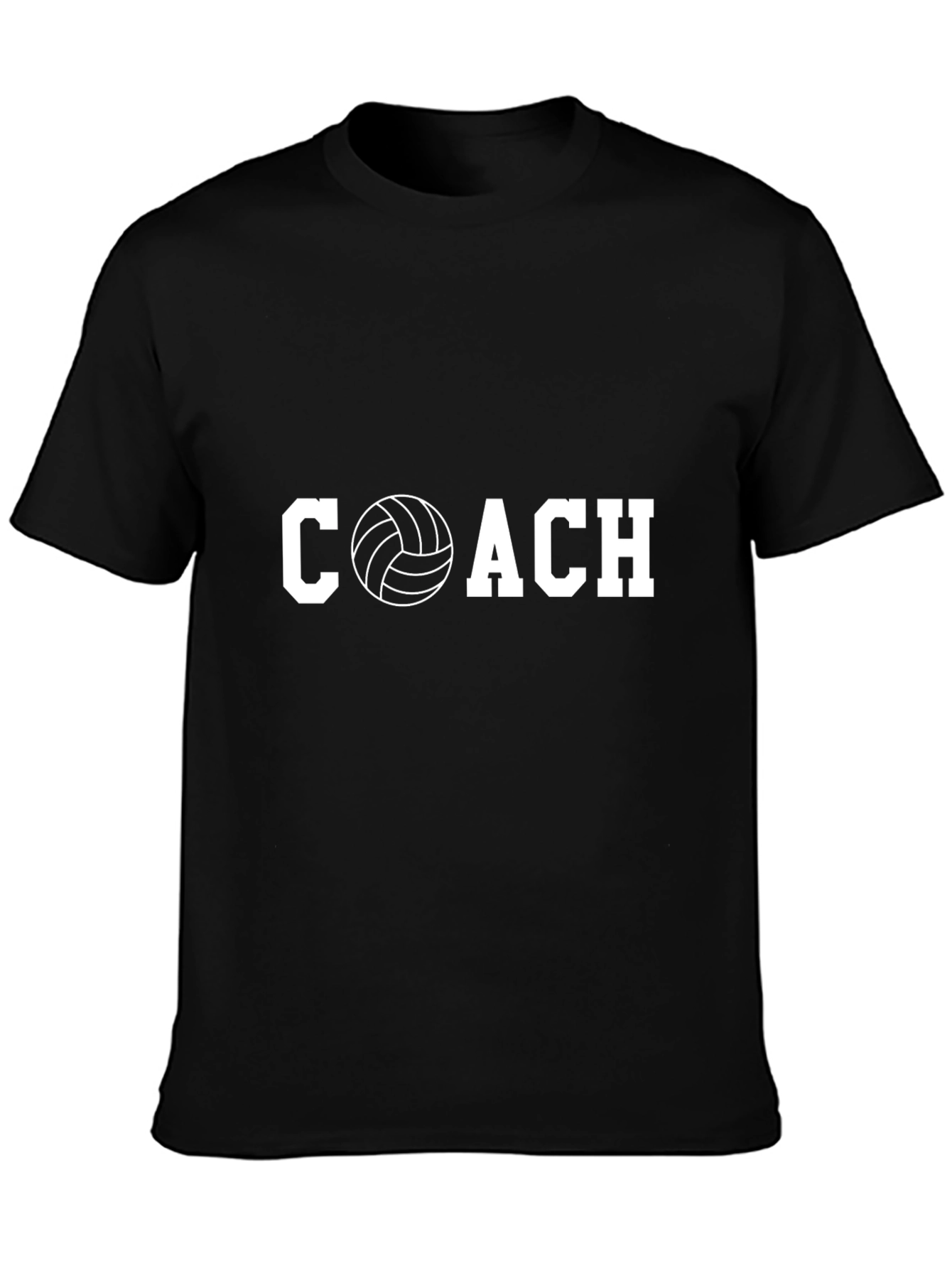 Volleyball Coach T-Shirt - Sporty Crew Neck Tee
