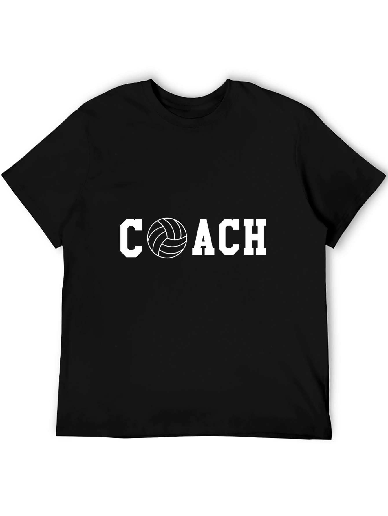 Volleyball Coach T-Shirt - Sporty Crew Neck Tee