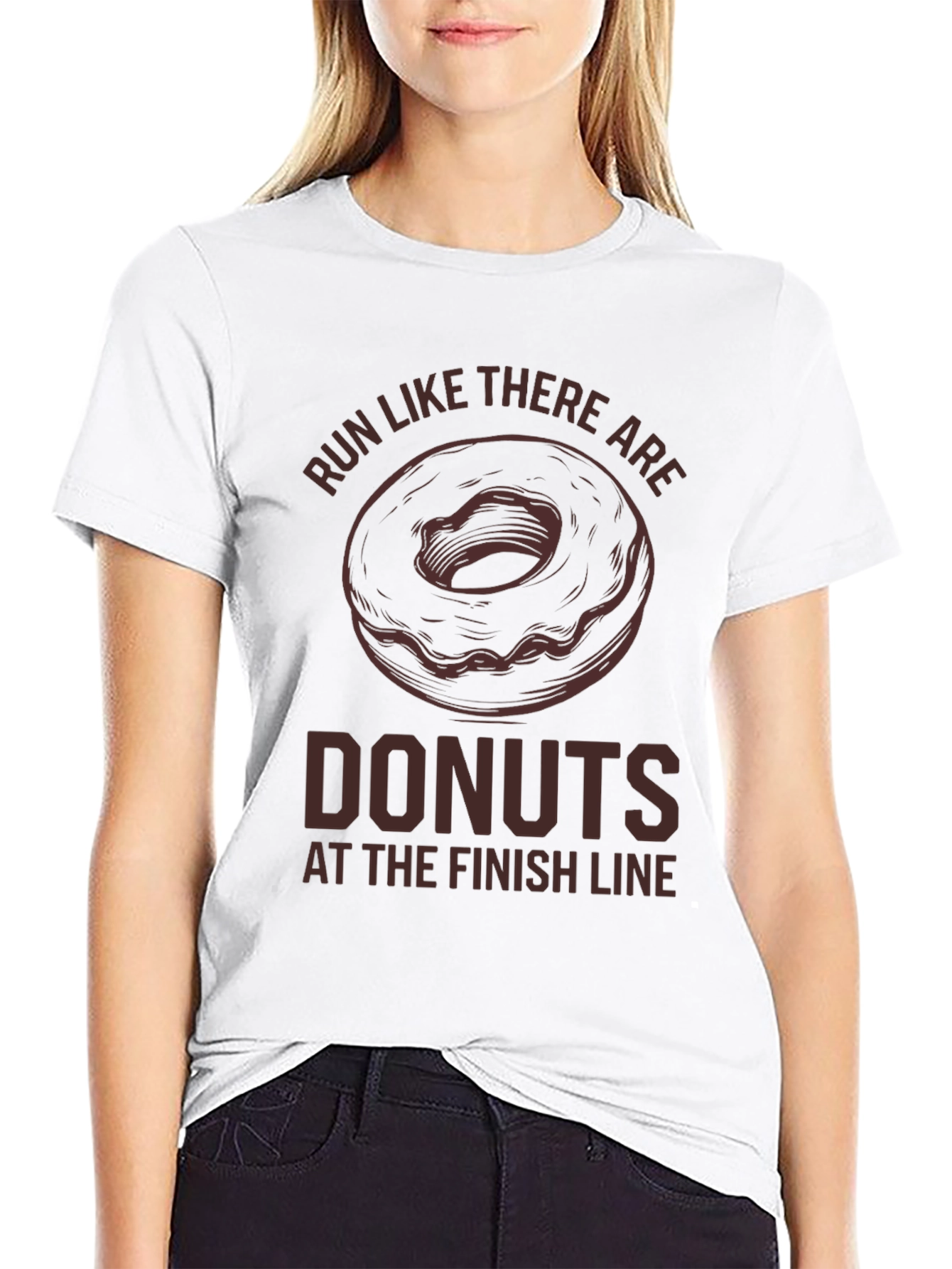 Run For Donuts T-Shirt - Funny Running Tee