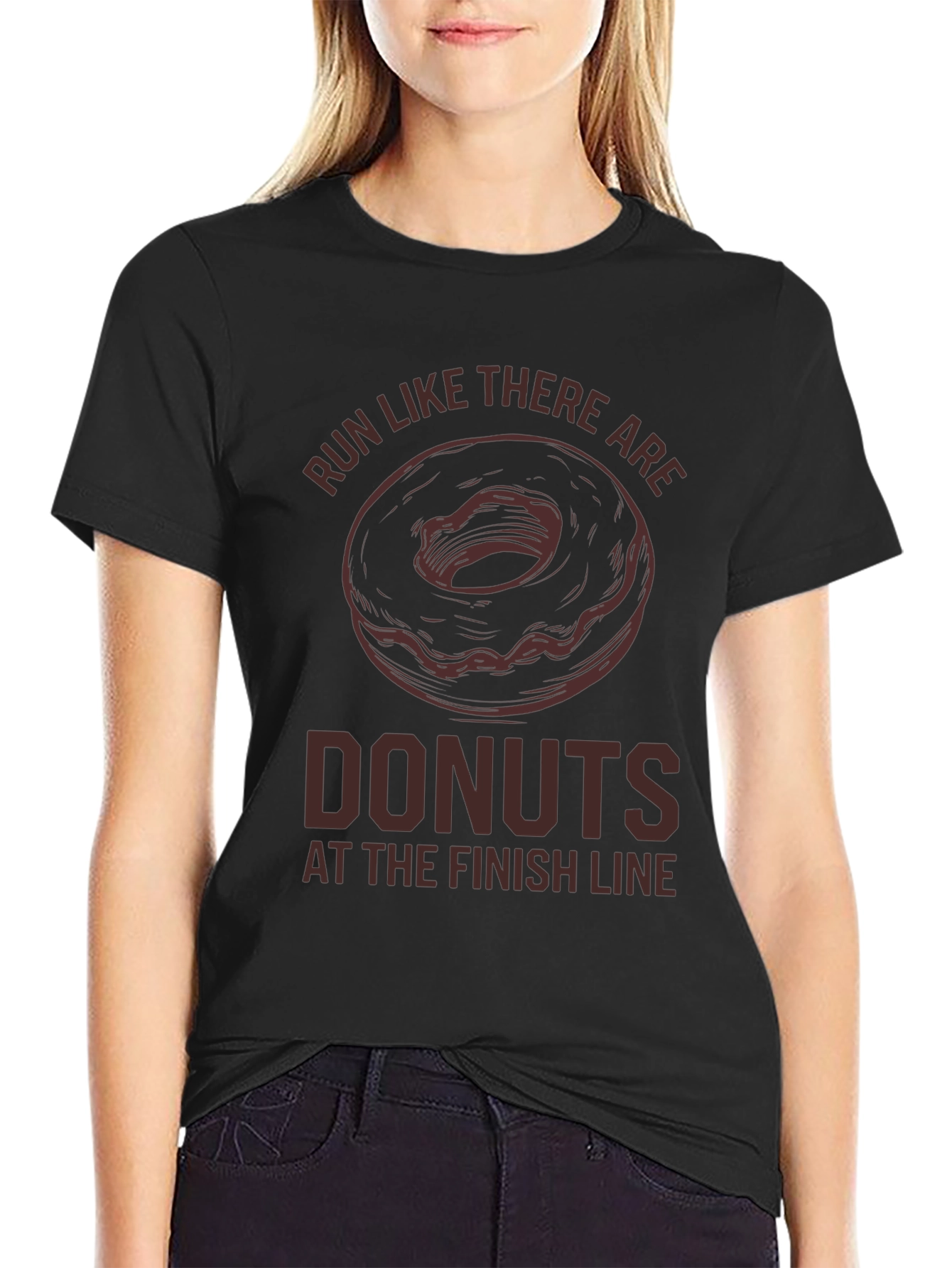 Run For Donuts T-Shirt - Funny Running Tee