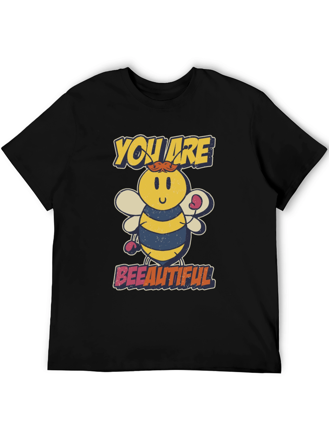 Bee-utiful Cartoon Bee Graphic T-Shirt