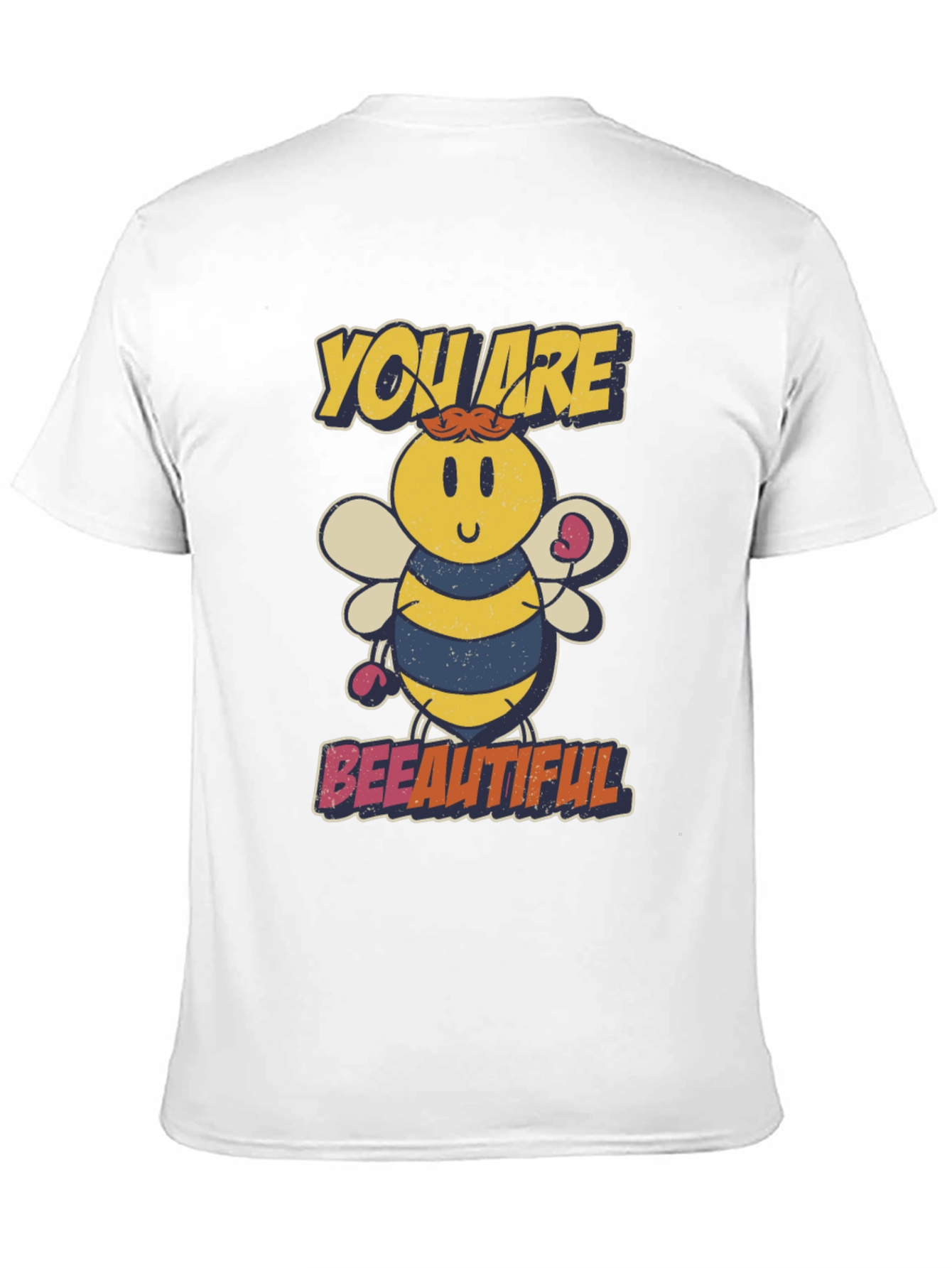 Bee-utiful Cartoon Bee Graphic T-Shirt