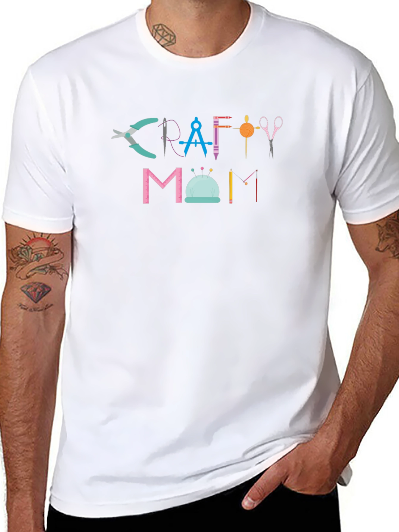 Crafty Mom T-Shirt - Hobbyist Design