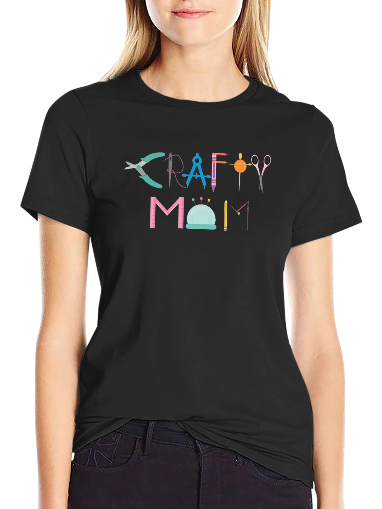 Crafty Mom T-Shirt - Hobbyist Design
