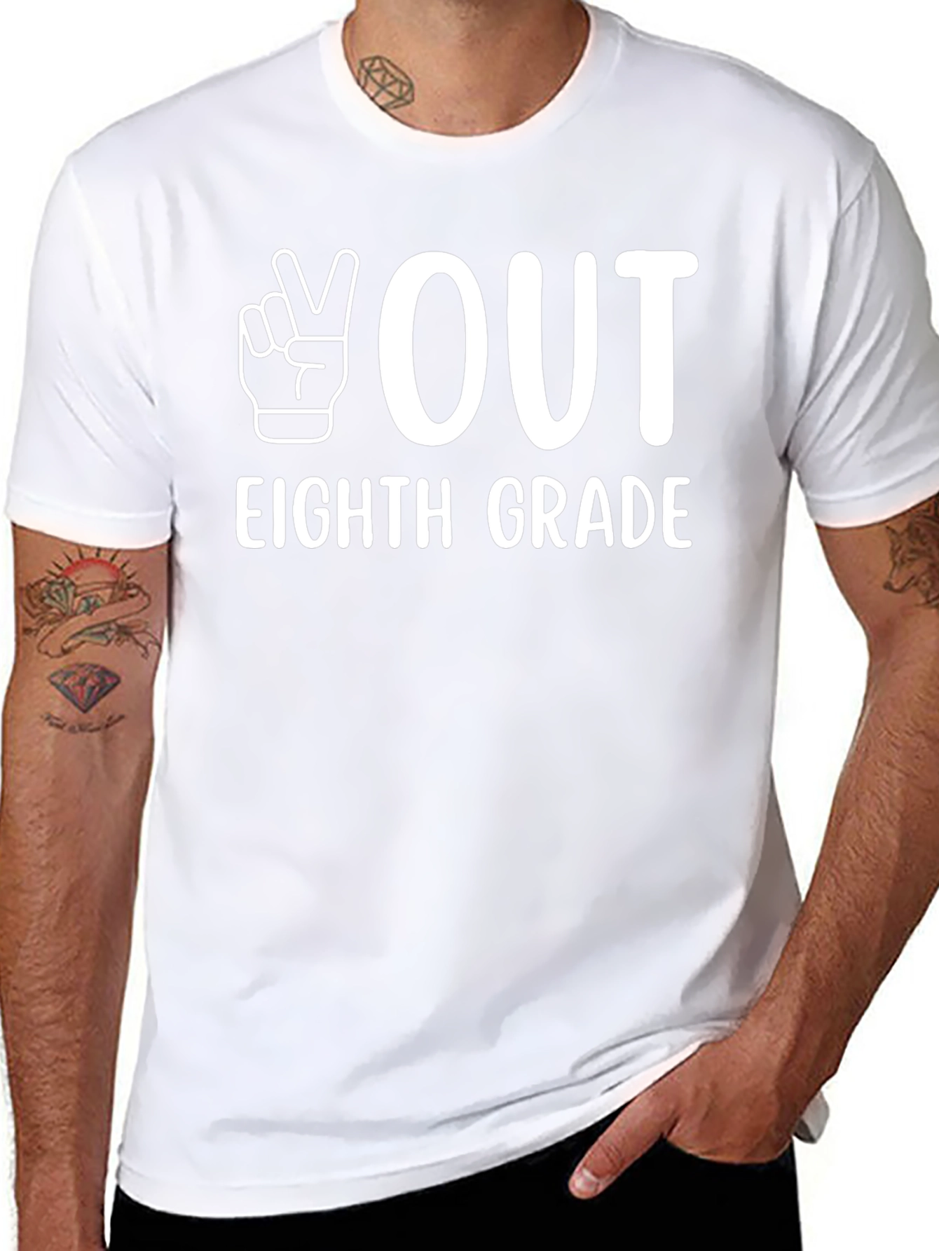 Peace Out Eighth Grade T-Shirt