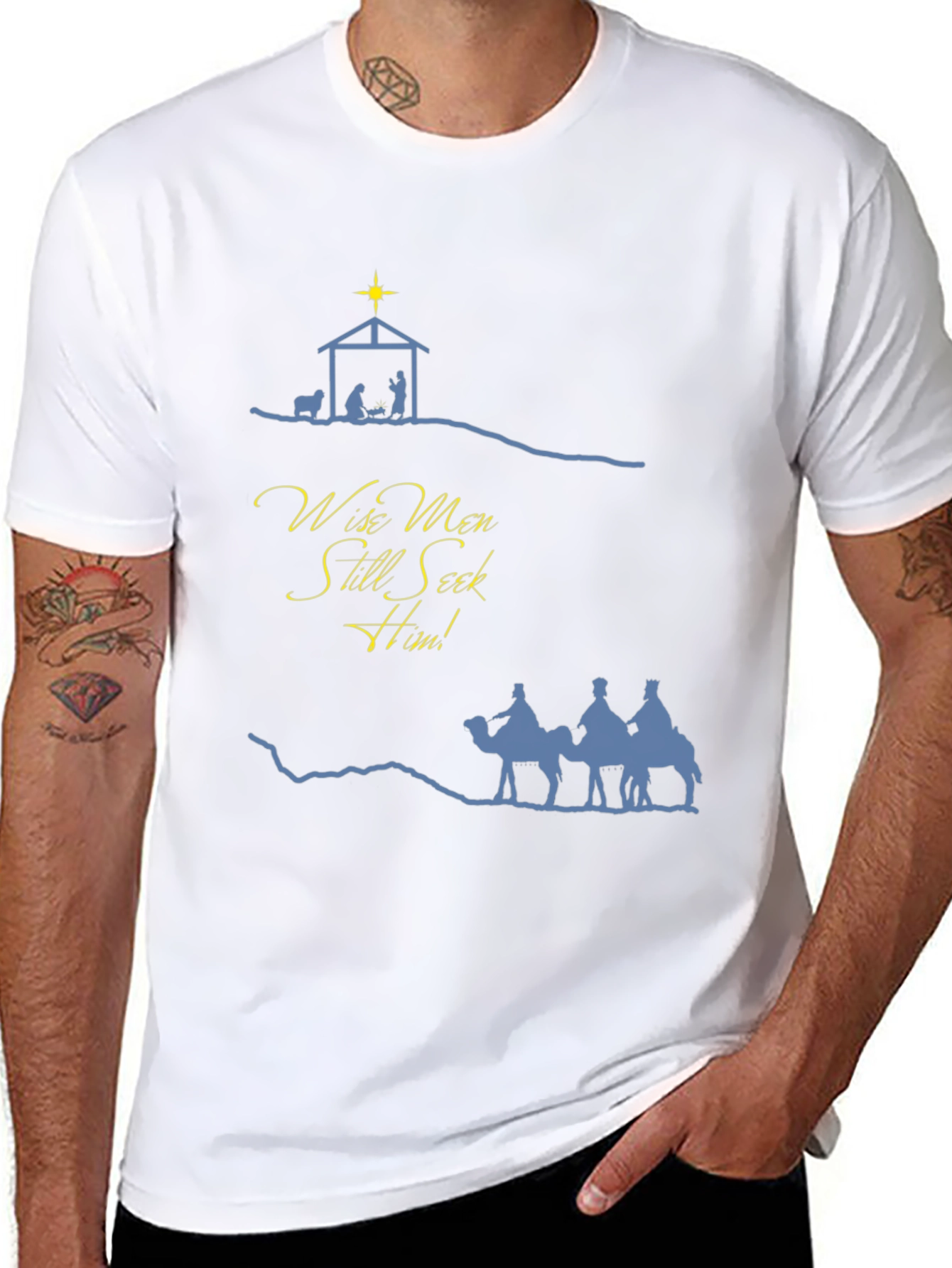 Wise Men Seek Him Christmas T-Shirt