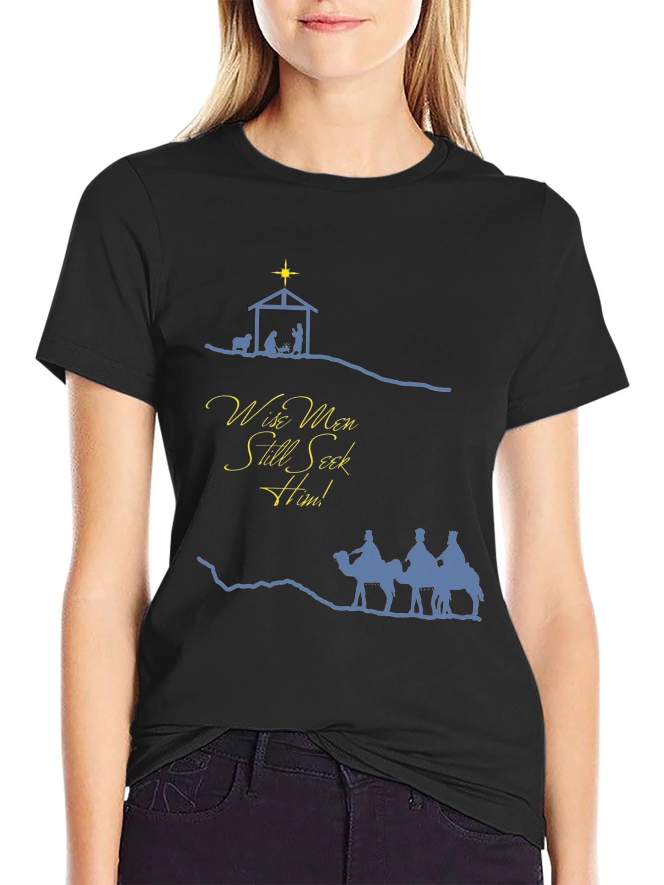 Wise Men Seek Him Christmas T-Shirt