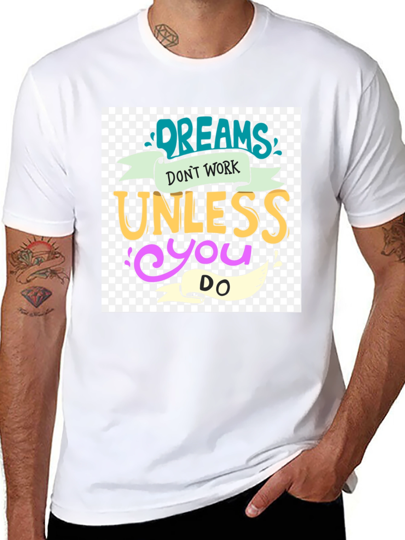 Dreams Dont Work Black Graphic Tee