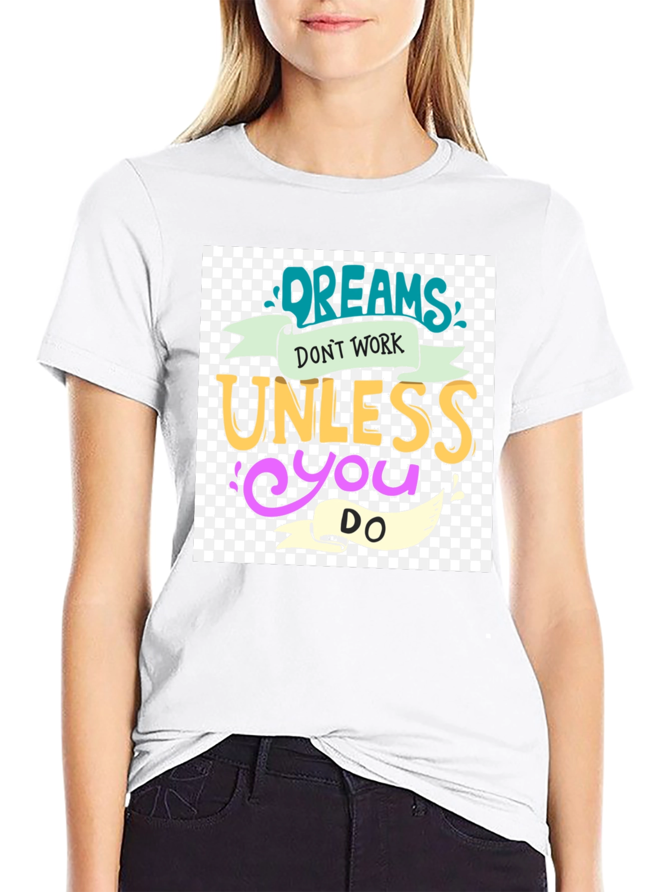 Dreams Dont Work Black Graphic Tee