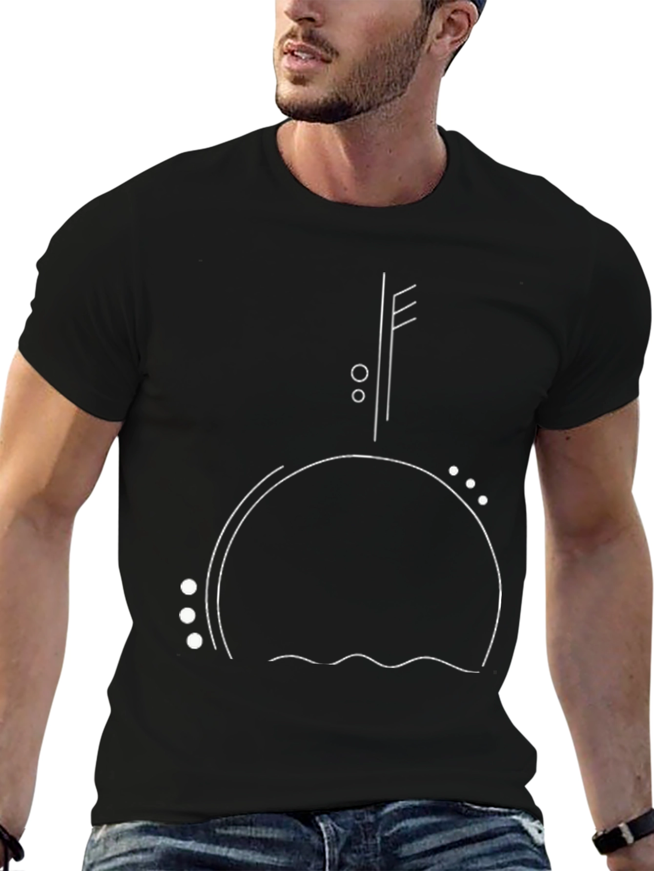 Abstract Graphic Tee - Minimalist Design