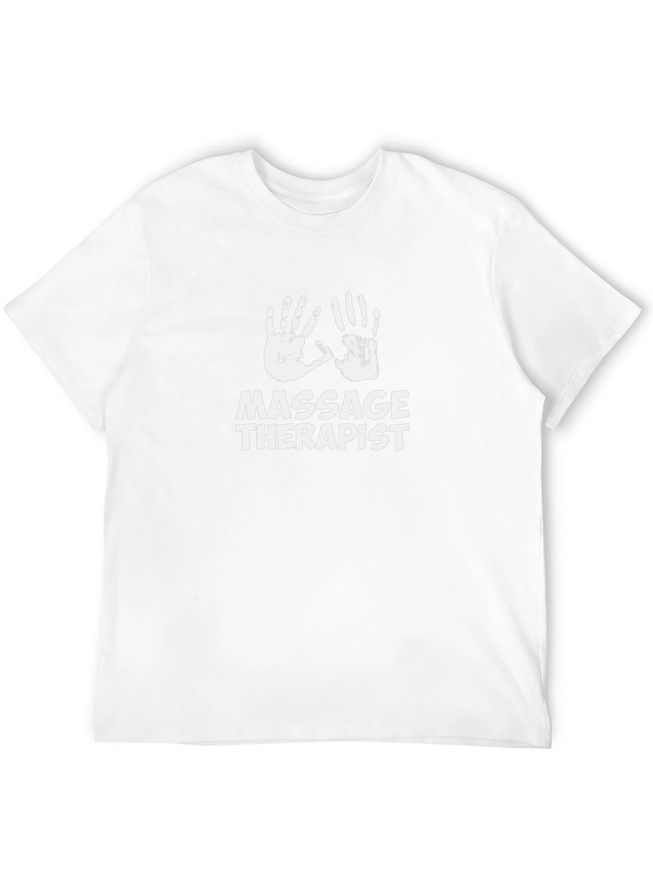 Massage Therapist T-Shirt - Black Cotton Blend Graphic Tee