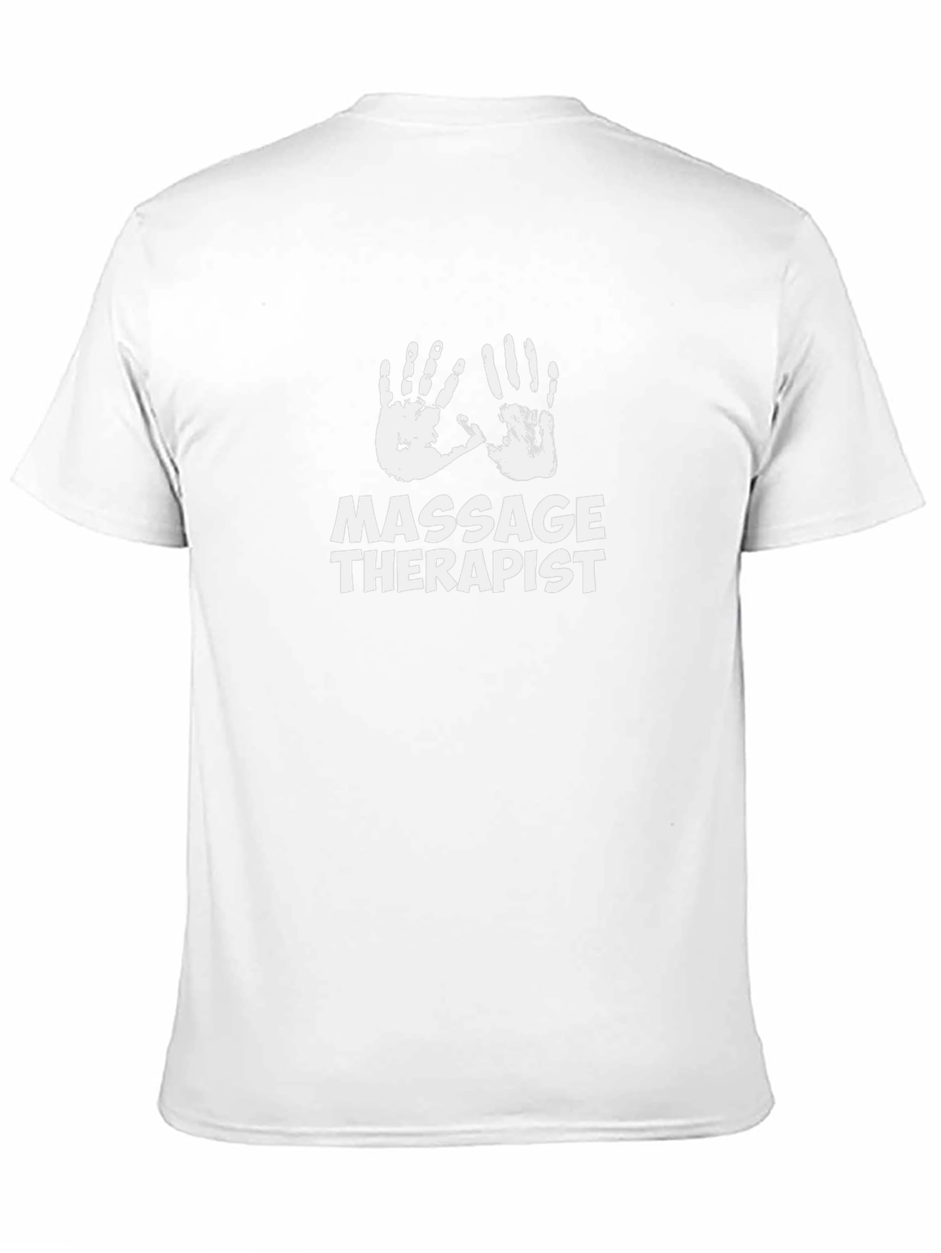 Massage Therapist T-Shirt - Black Cotton Blend Graphic Tee