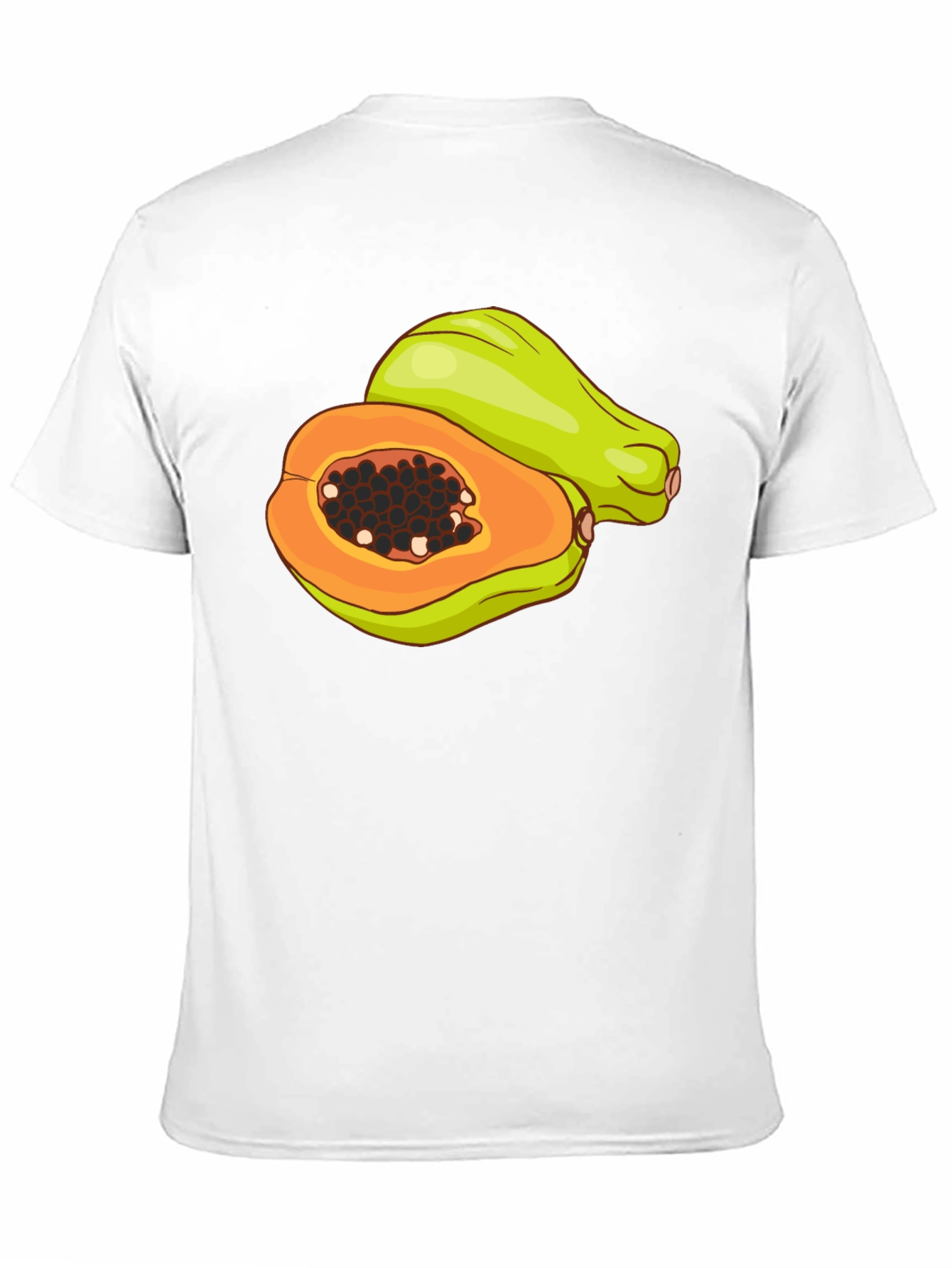 Papaya Graphic T-Shirt - Tropical Fruit Tee