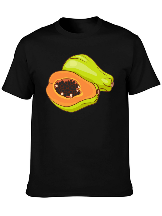Papaya Graphic T-Shirt - Tropical Fruit Tee