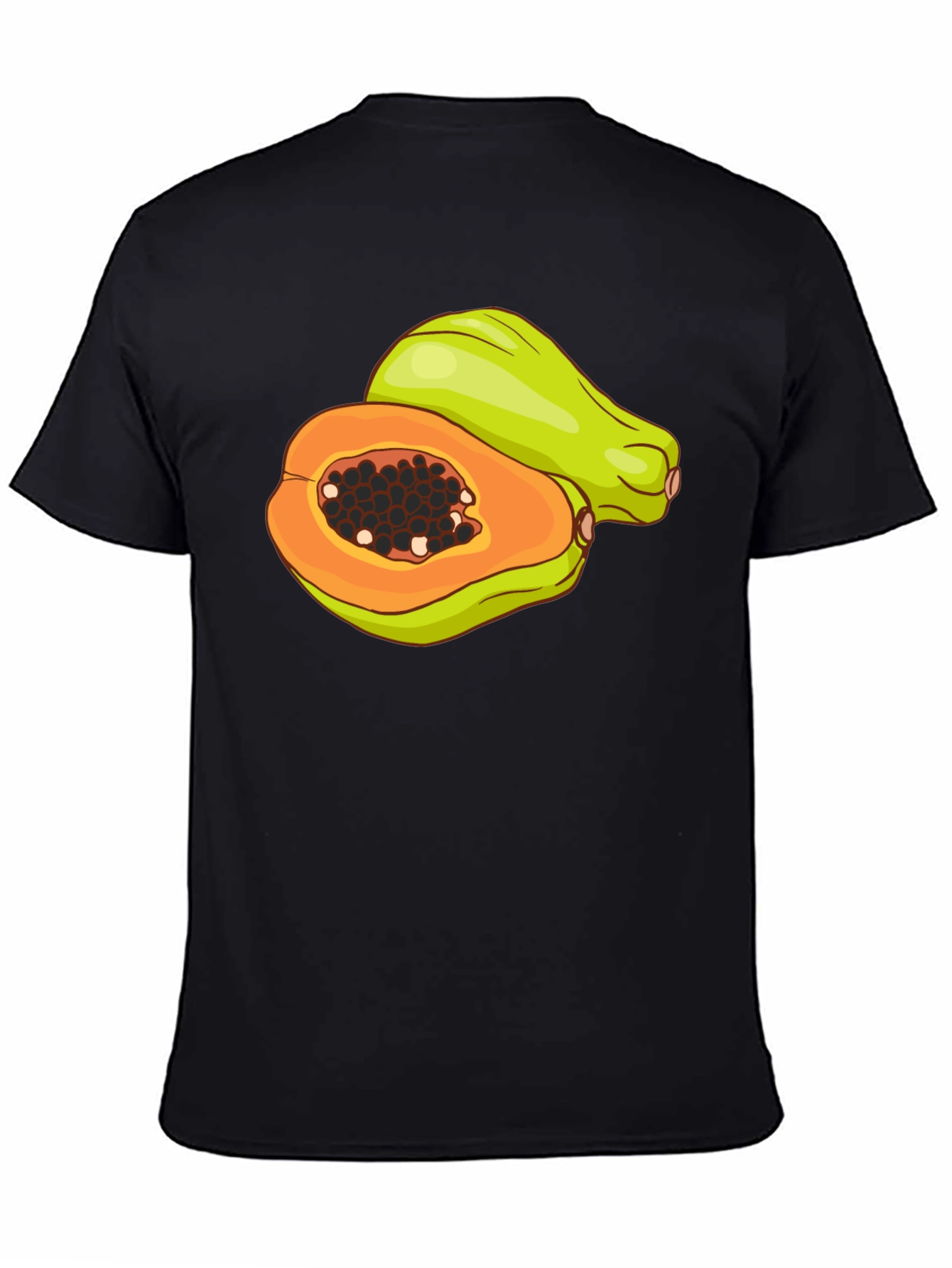Papaya Graphic T-Shirt - Tropical Fruit Tee
