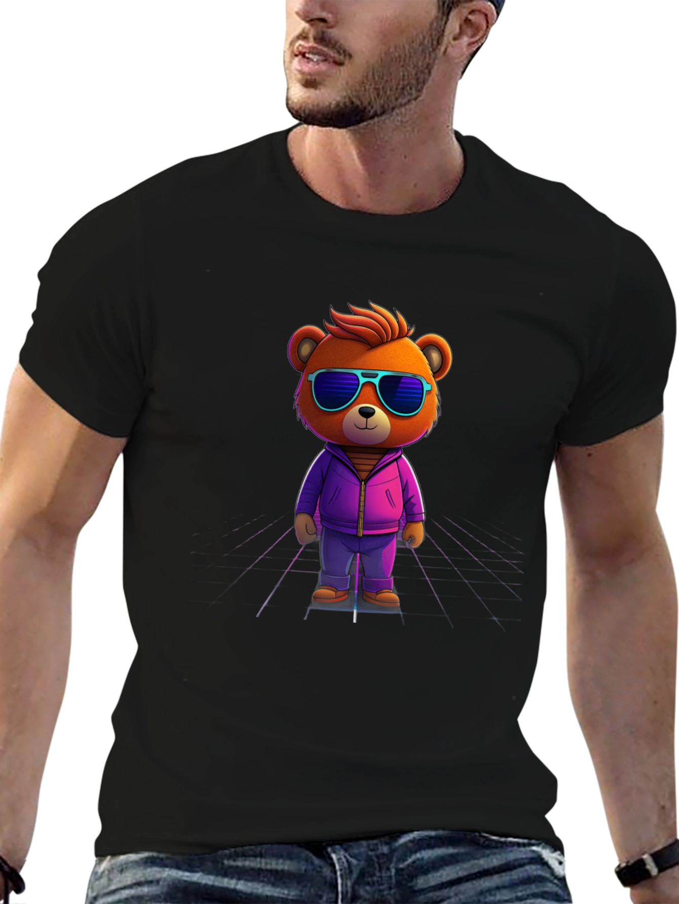 Cool Bear Graphic Tee - Black