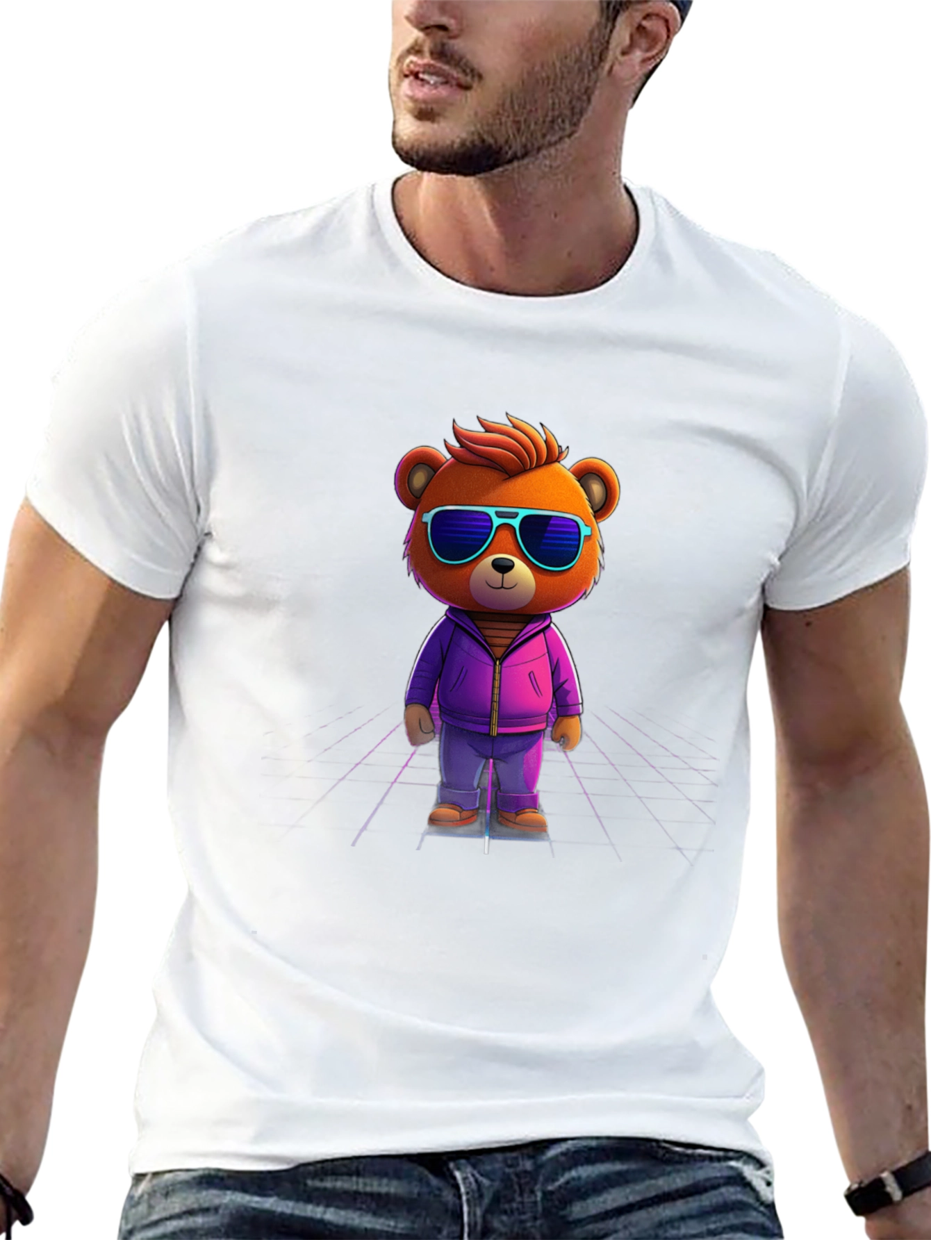 Cool Bear Graphic Tee - Black