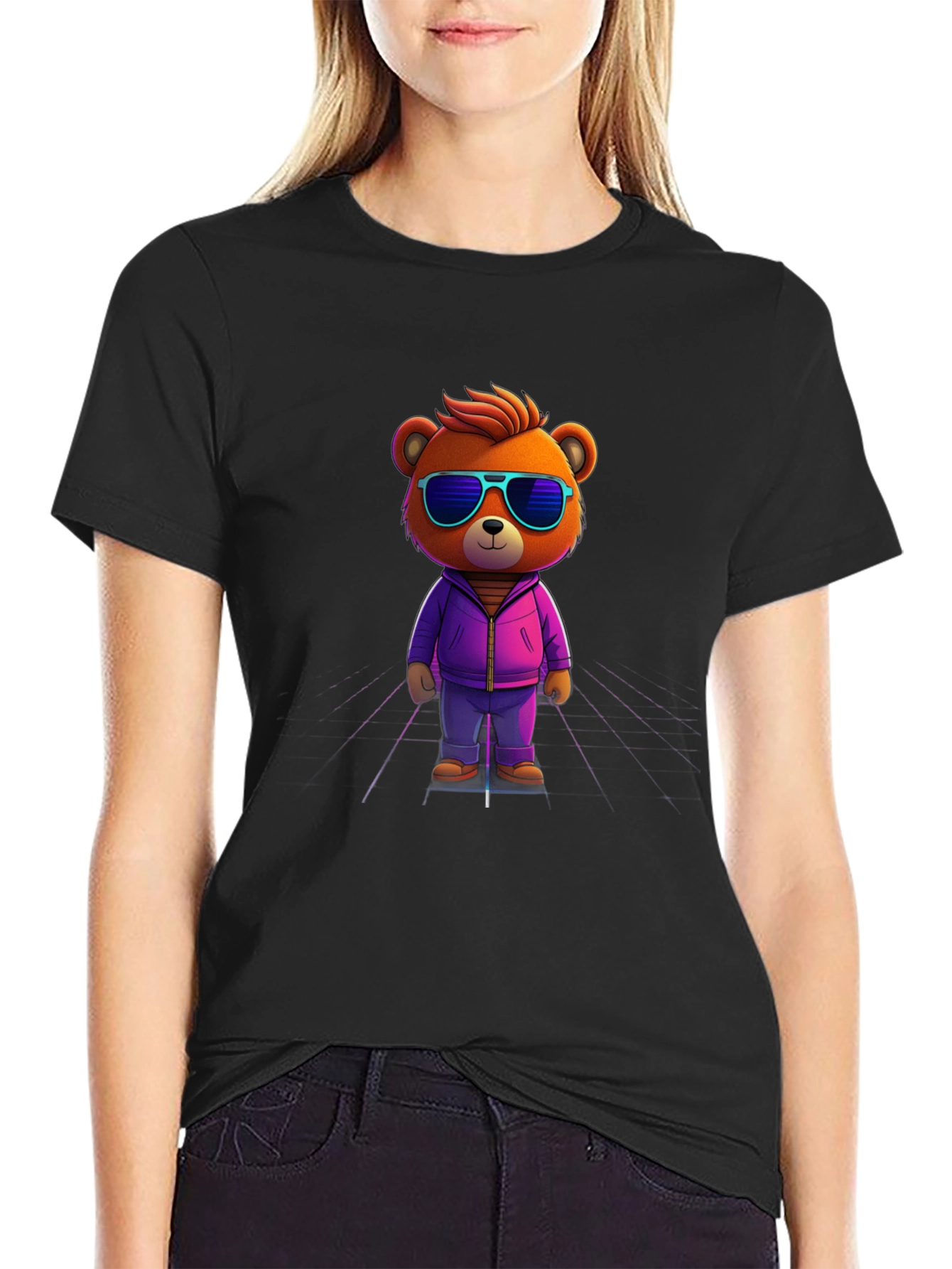 Cool Bear Graphic Tee - Black