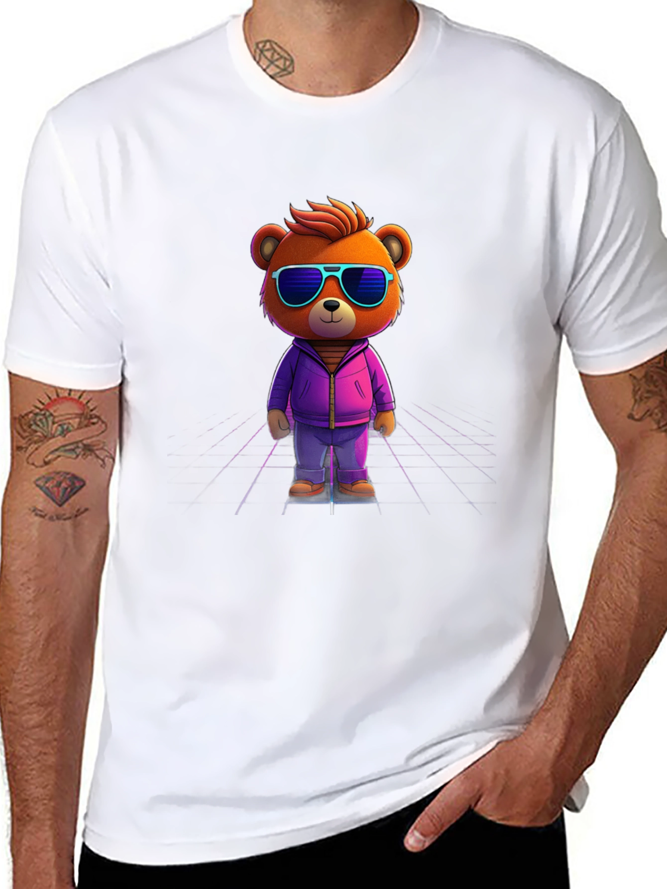Cool Bear Graphic Tee - Black