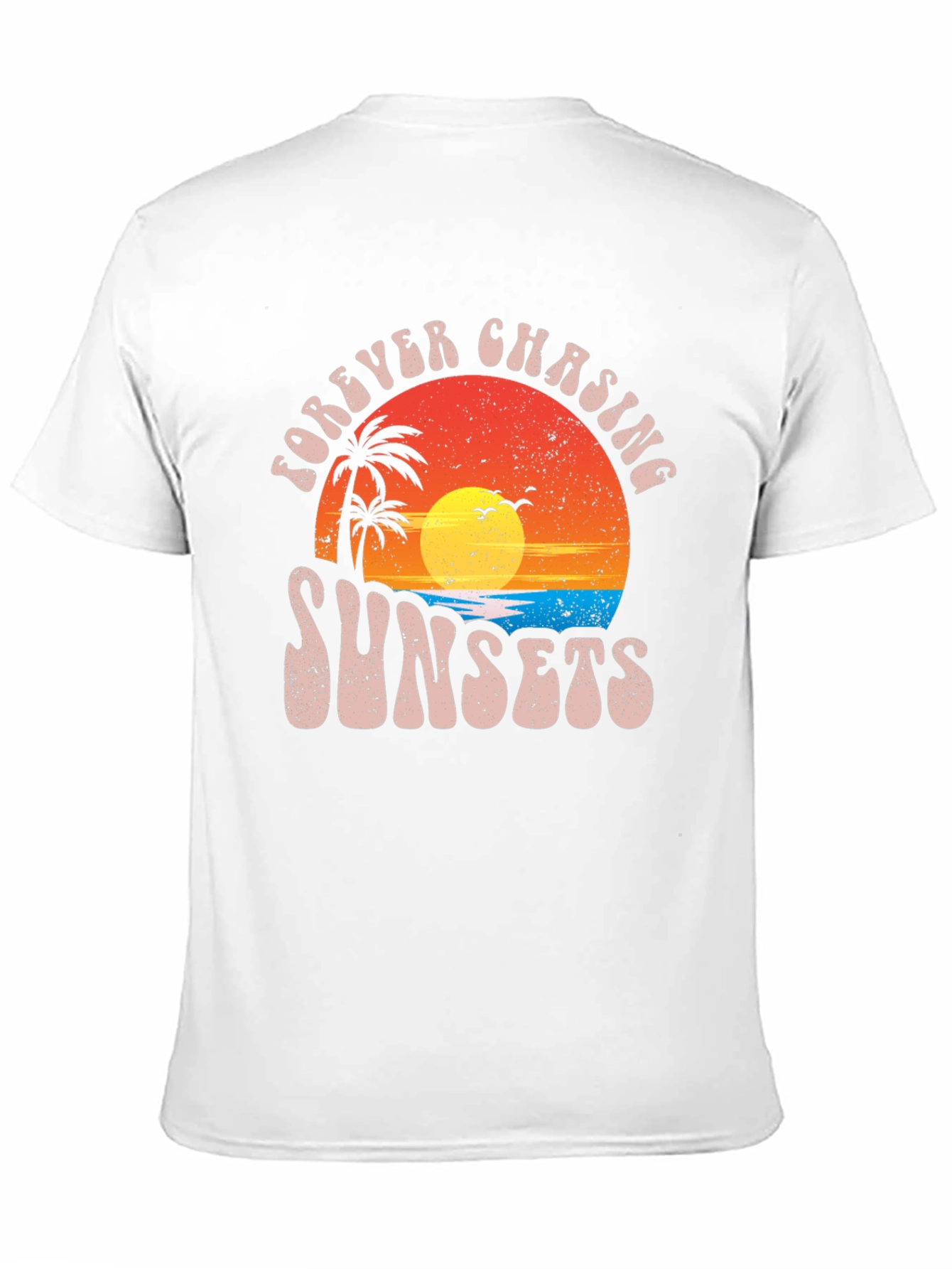 Forever Chasing Sunsets Black Graphic Tee