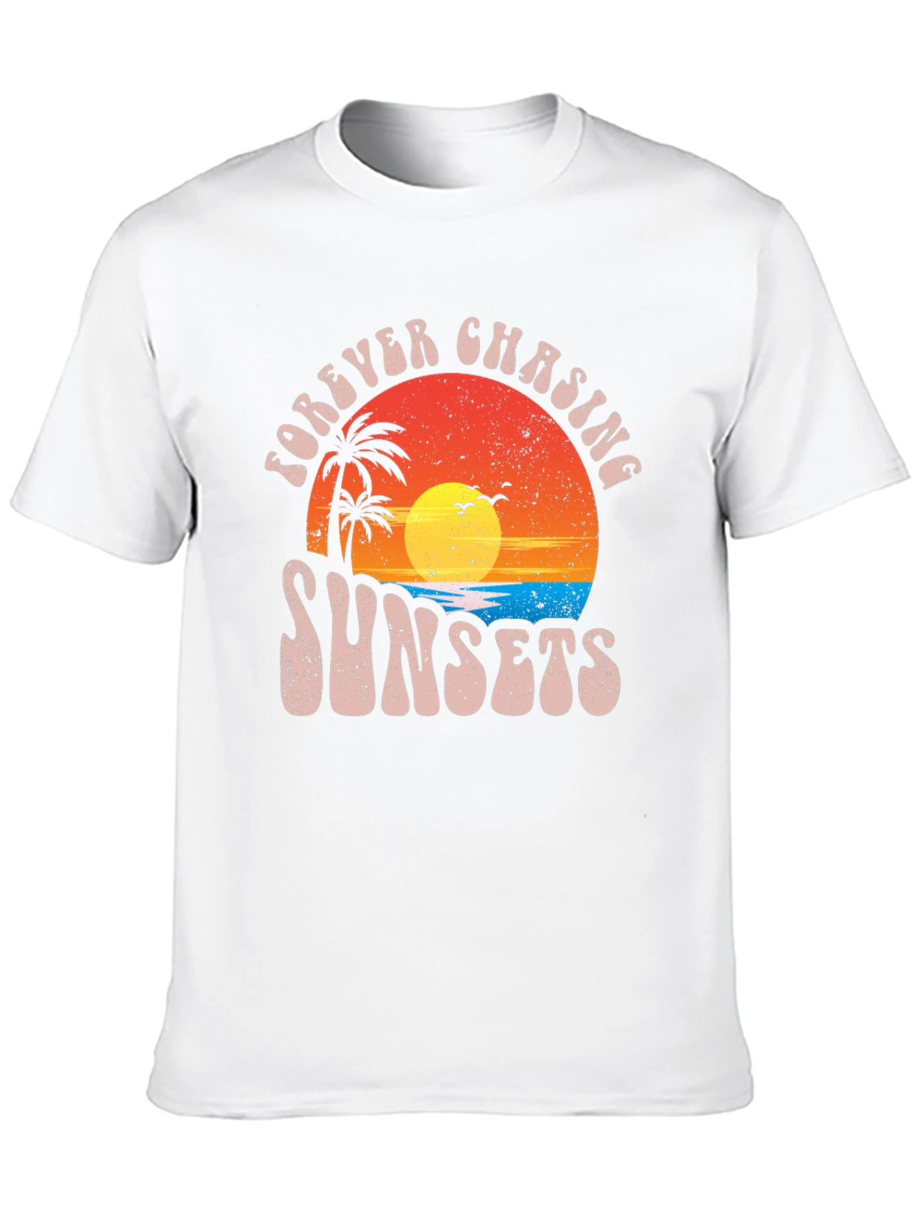 Forever Chasing Sunsets Black Graphic Tee