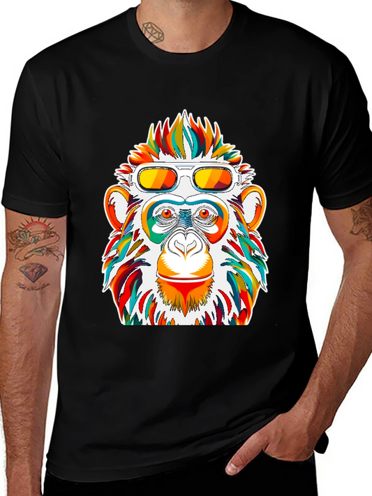 Funky Monkey Graphic Tee - Unique Colorful Design