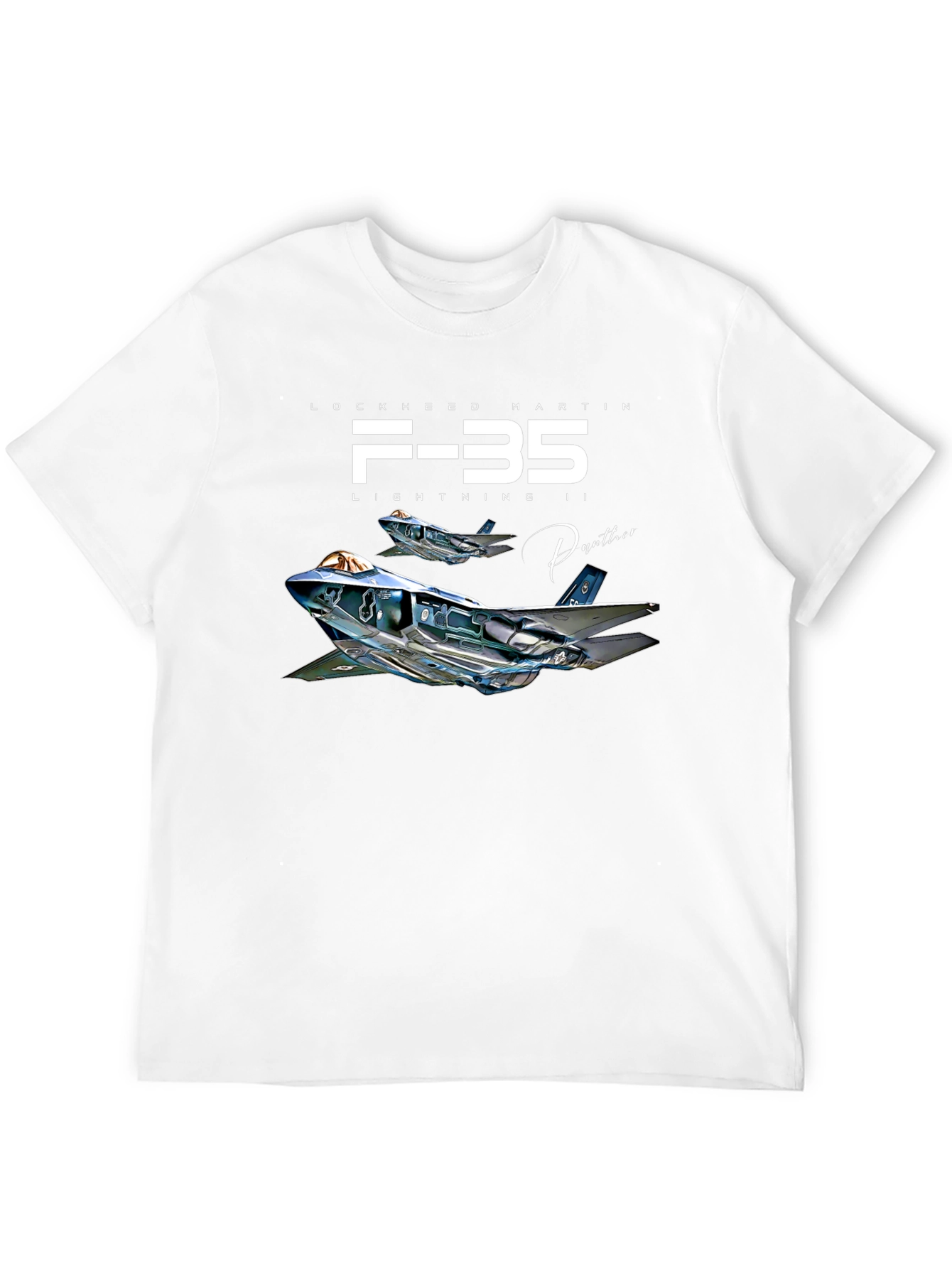 F-35 Lightning II Graphic T-Shirt - Jet Fighter Tee