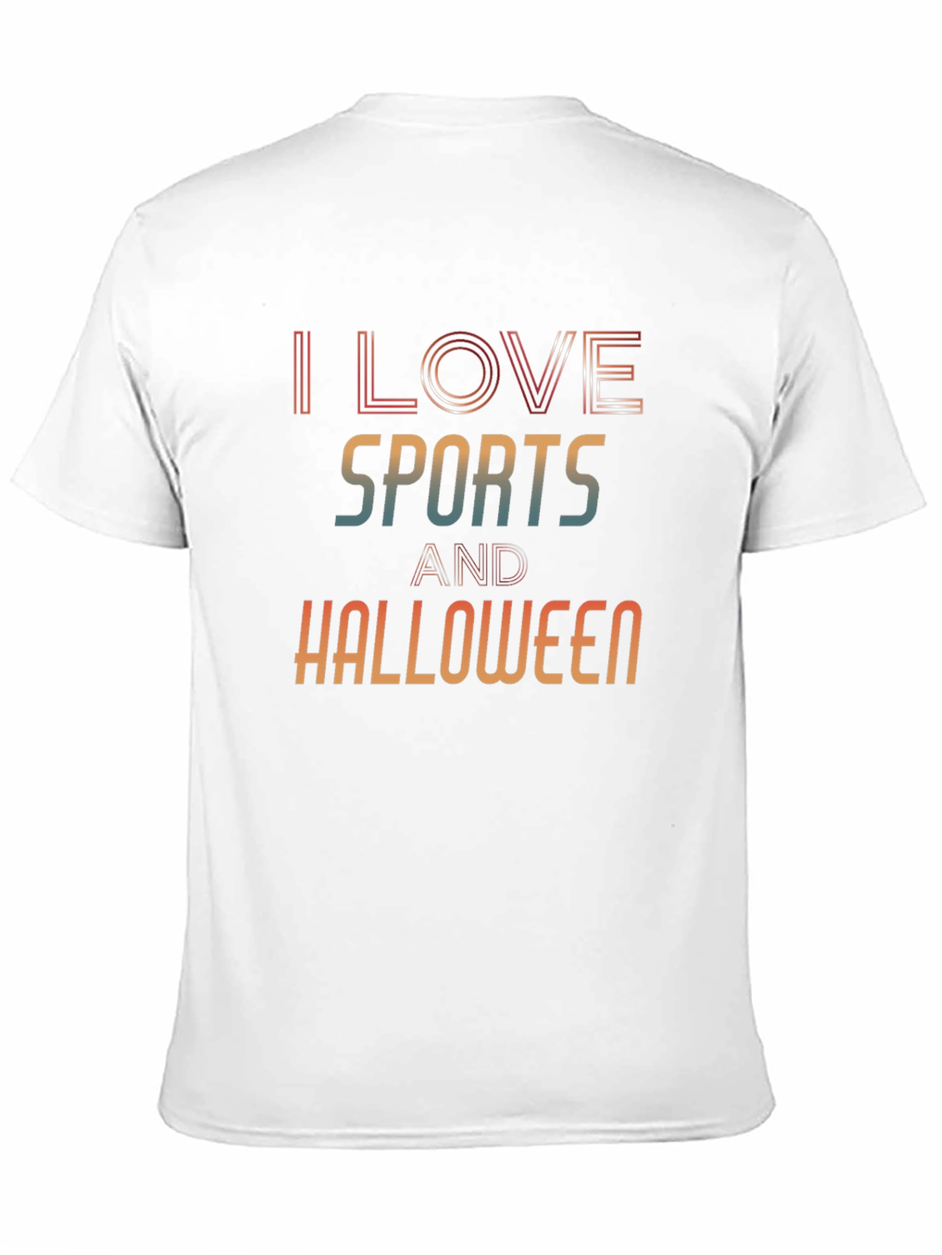 I Love Sports and Halloween Black Graphic Tee
