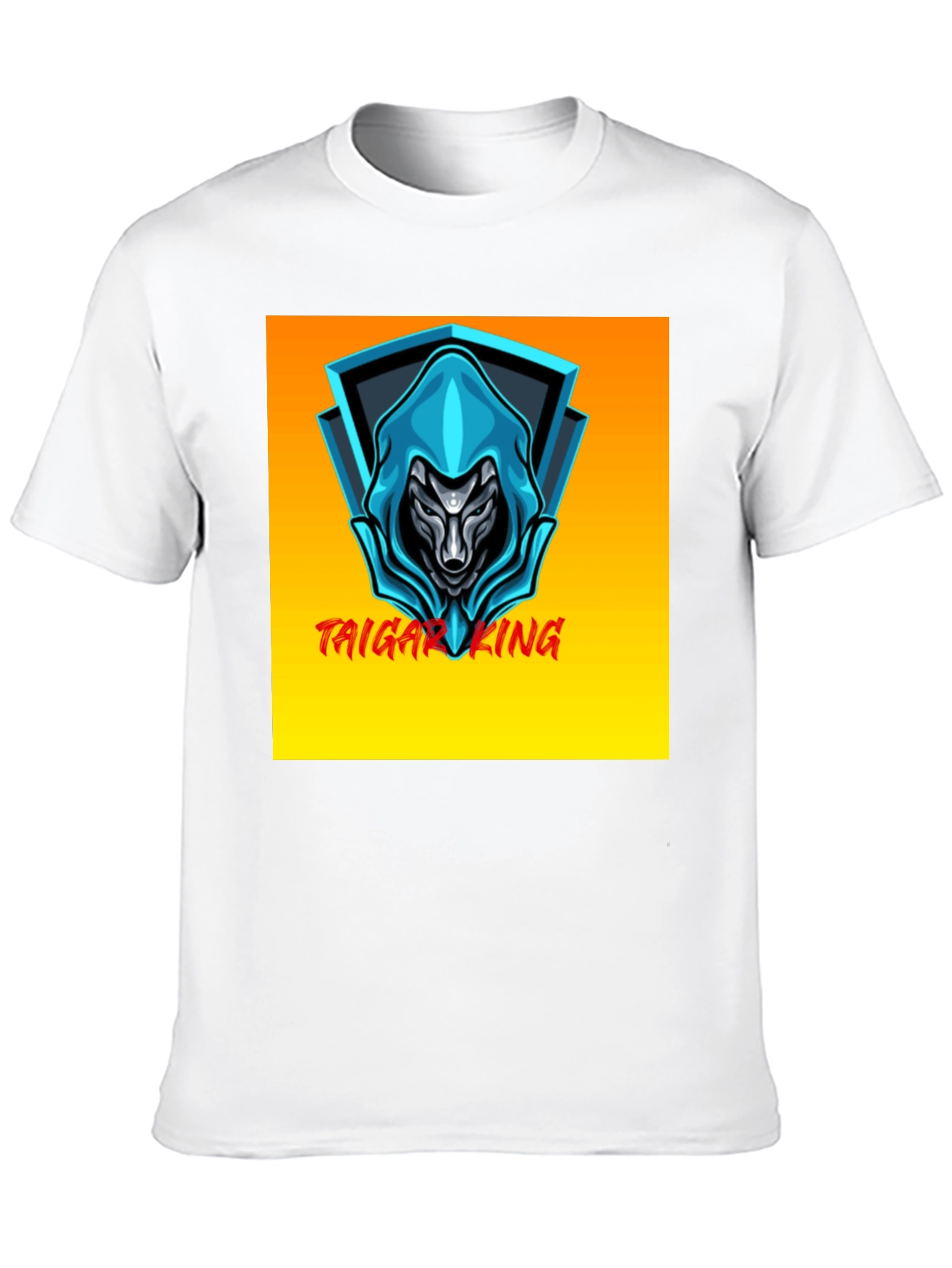 Taiga King Graphic Tee - Black Cotton Blend