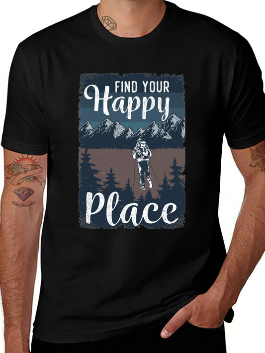 Find Your Happy Place Hiking T-Shirt