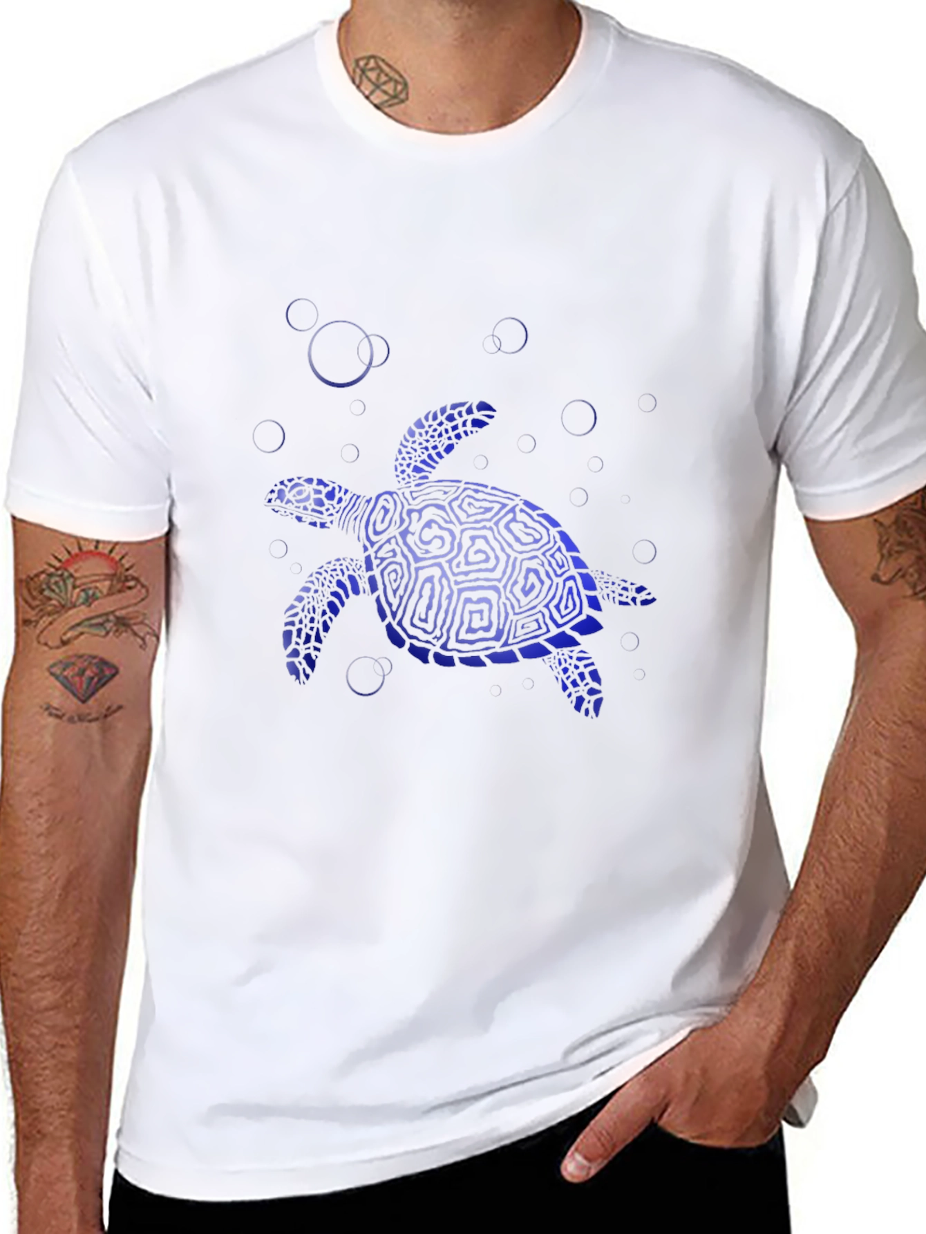 Blue Turtle Graphic Tee