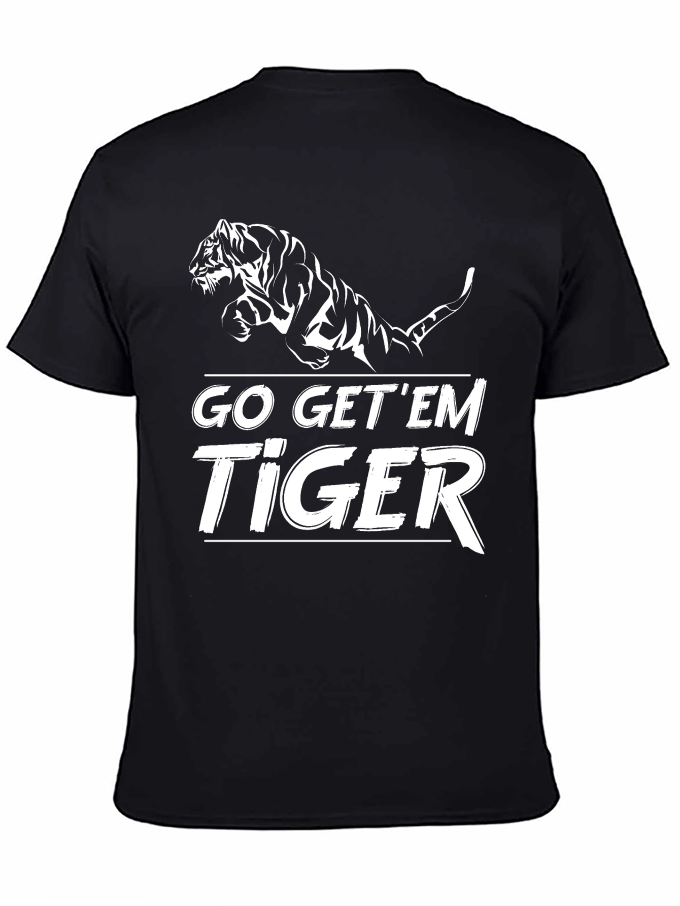 Go Get Em Tiger Graphic Tee - Black