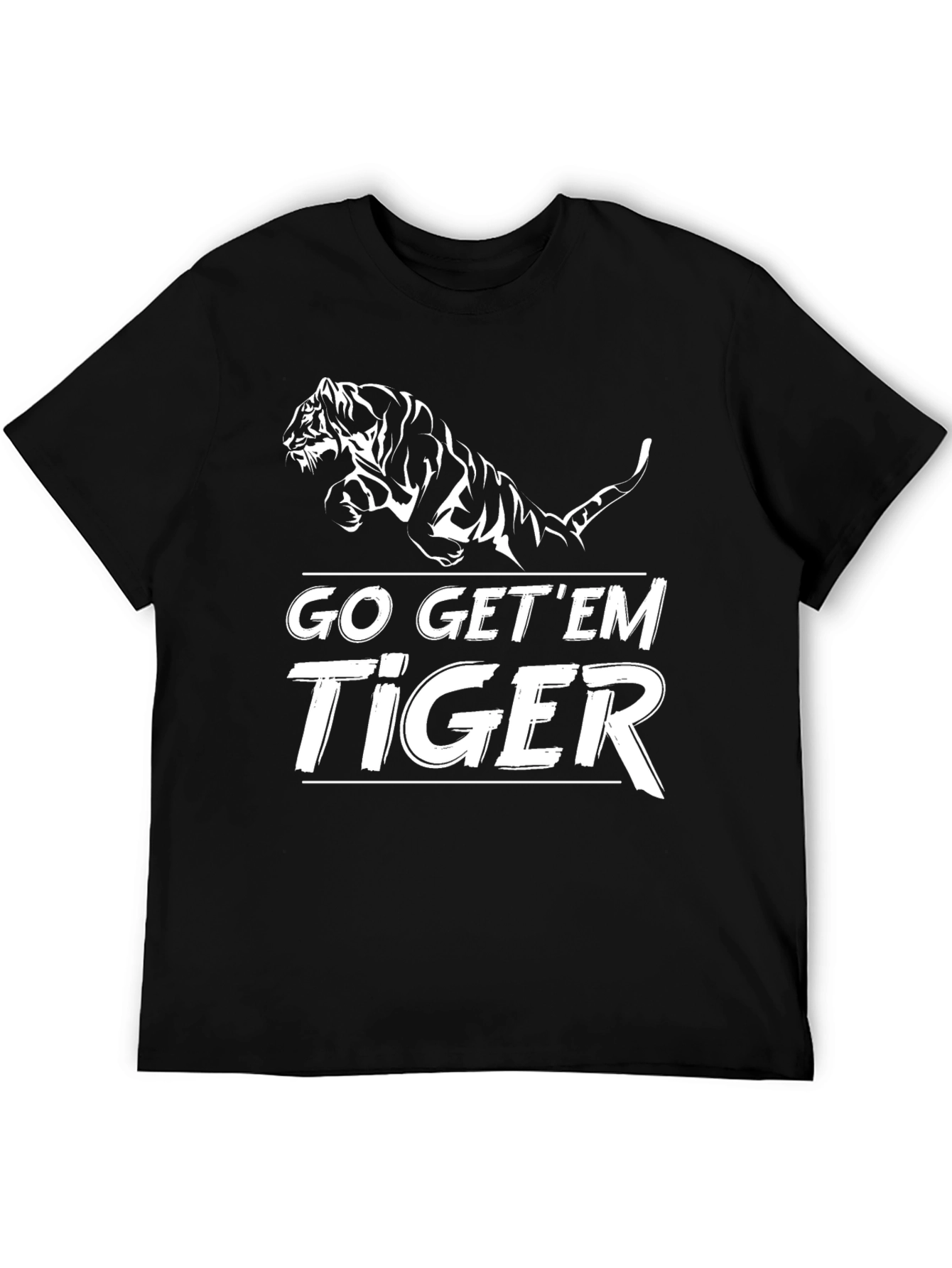 Go Get Em Tiger Graphic Tee - Black
