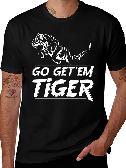 Go Get Em Tiger Graphic Tee - Black