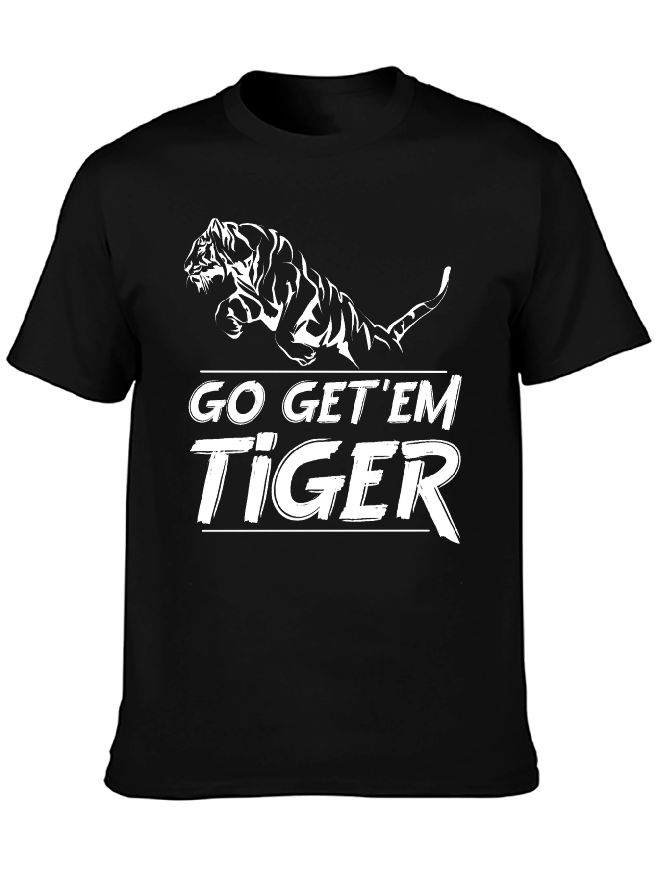 Go Get Em Tiger Graphic Tee - Black
