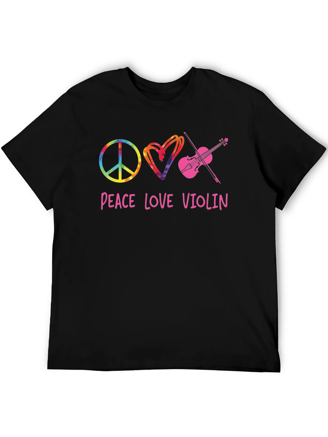Peace Love Violin Graphic Tee