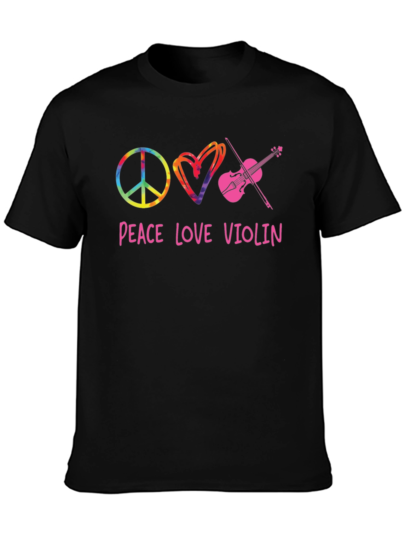 Peace Love Violin Graphic Tee