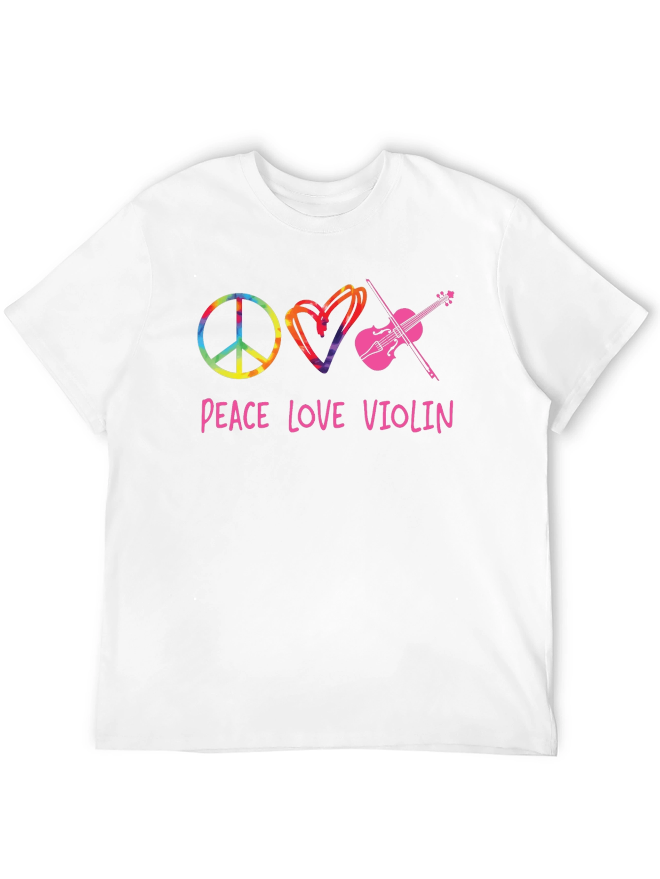 Peace Love Violin Graphic Tee