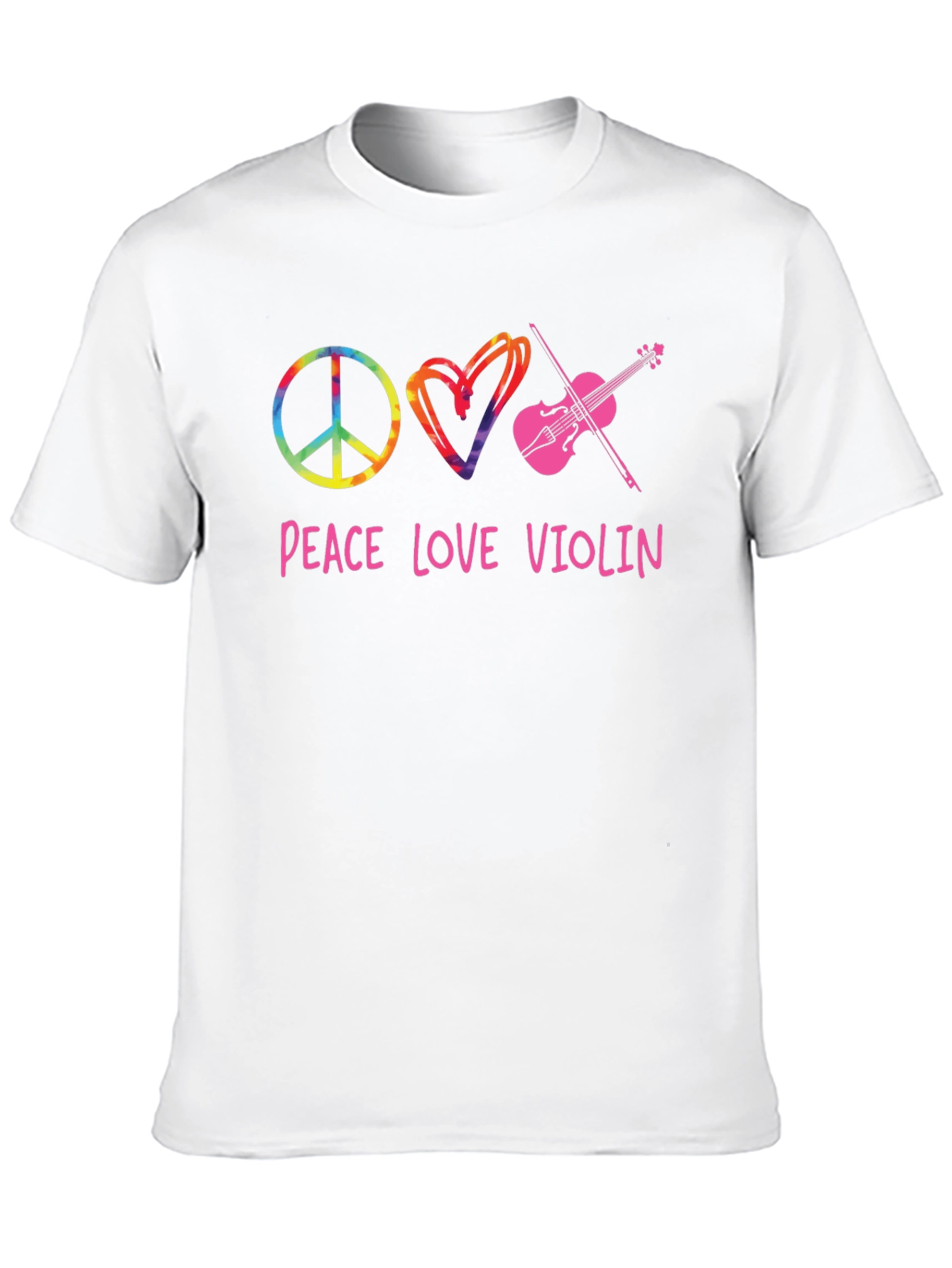 Peace Love Violin Graphic Tee