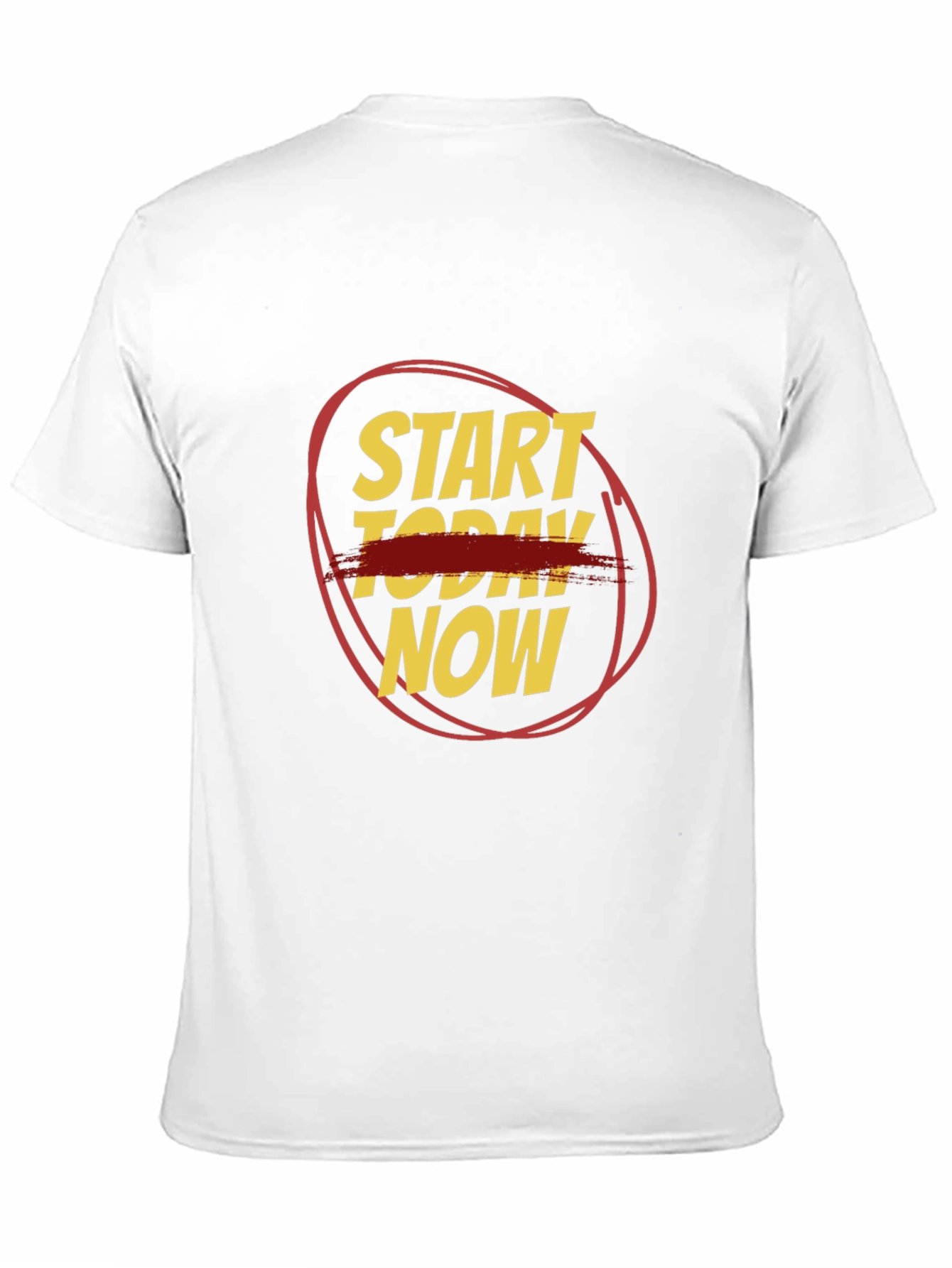 Start Today Now Graphic Tee - Black Cotton