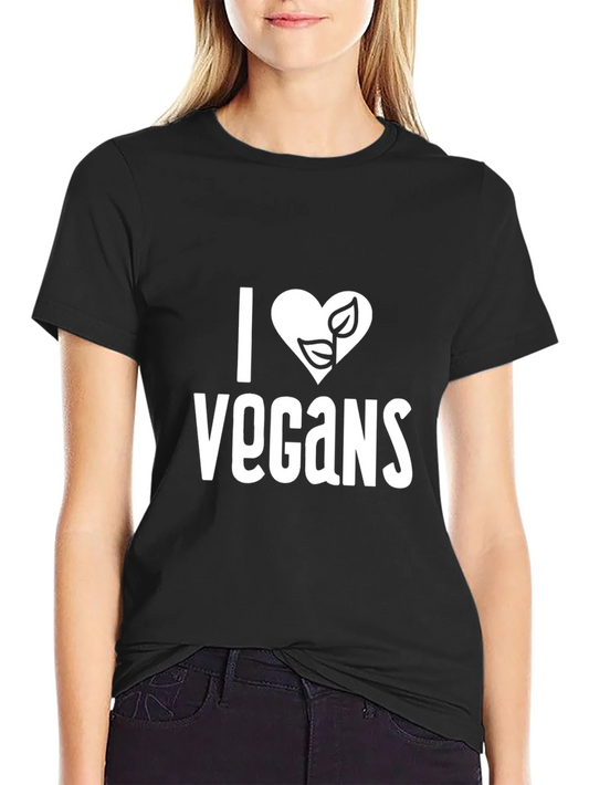 I Heart Vegans Graphic Tee - Vegan Lover T-Shirt