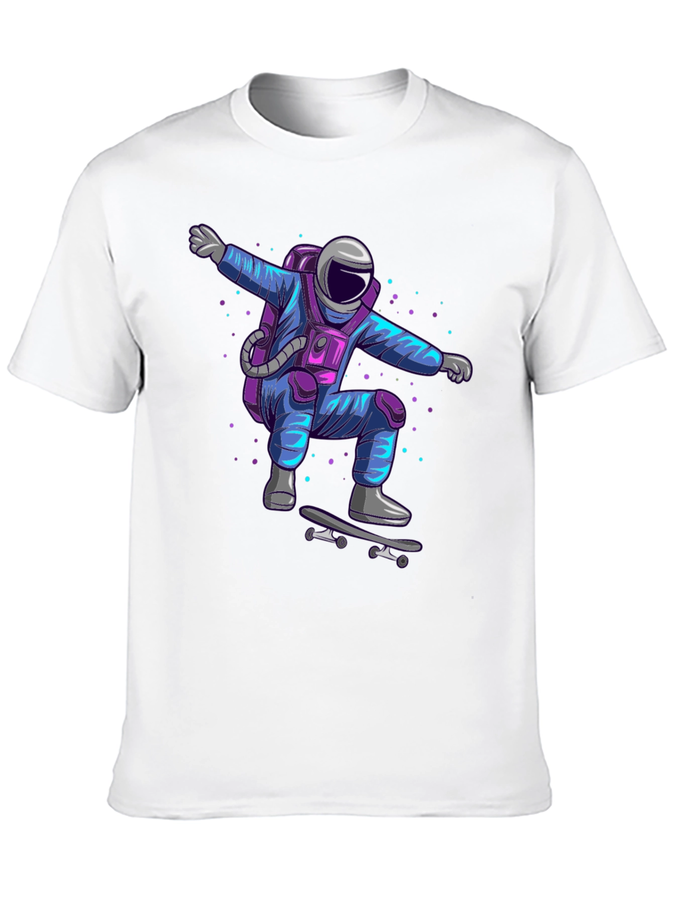 Skateboarding Astronaut Graphic Tee
