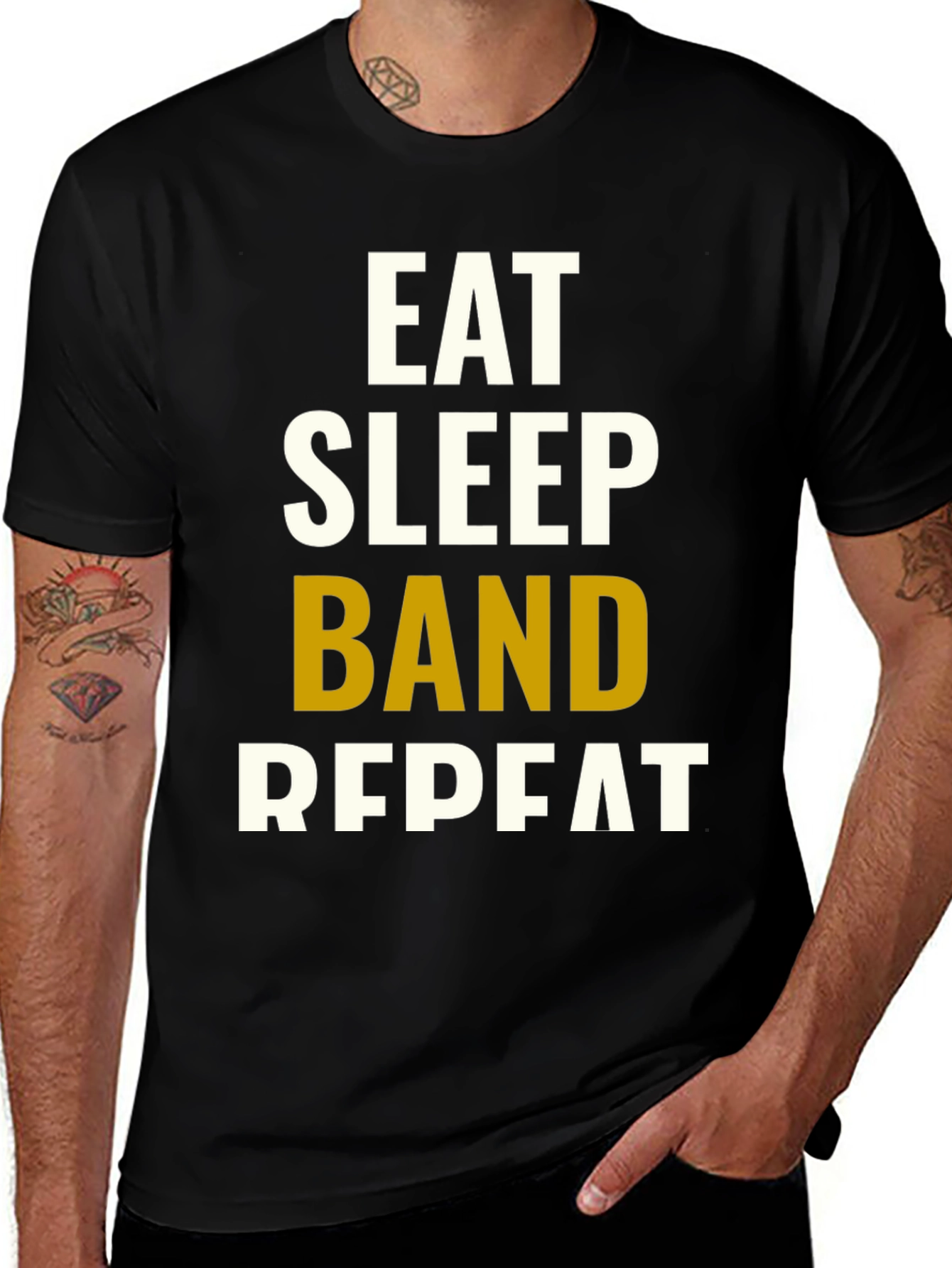 Eat Sleep Band Repeat T-Shirt - Musicians Tee